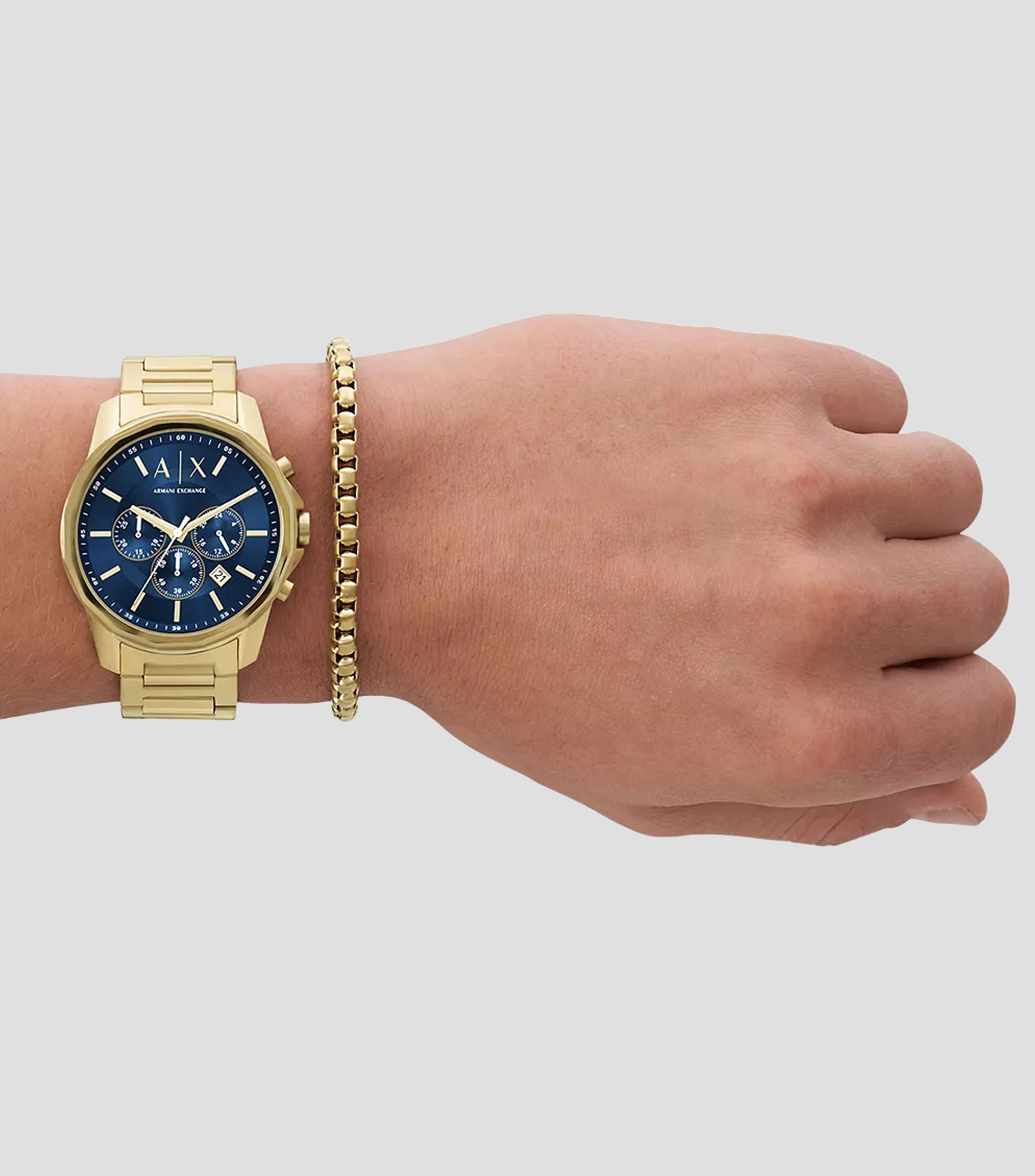 Set de Reloj y Pulsera para Hombre