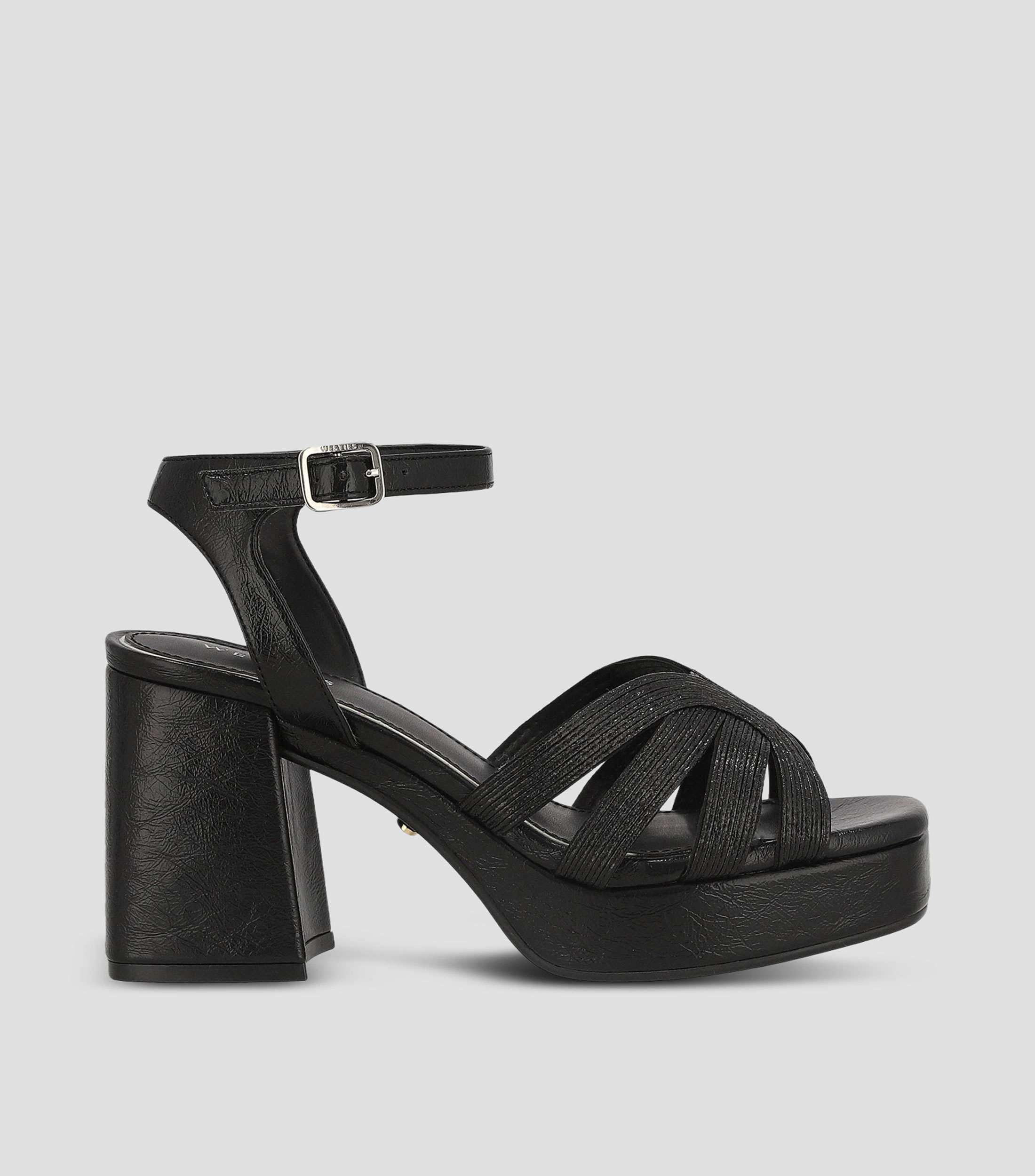 Sandalias con tacón ancho de 7 cm Mujer