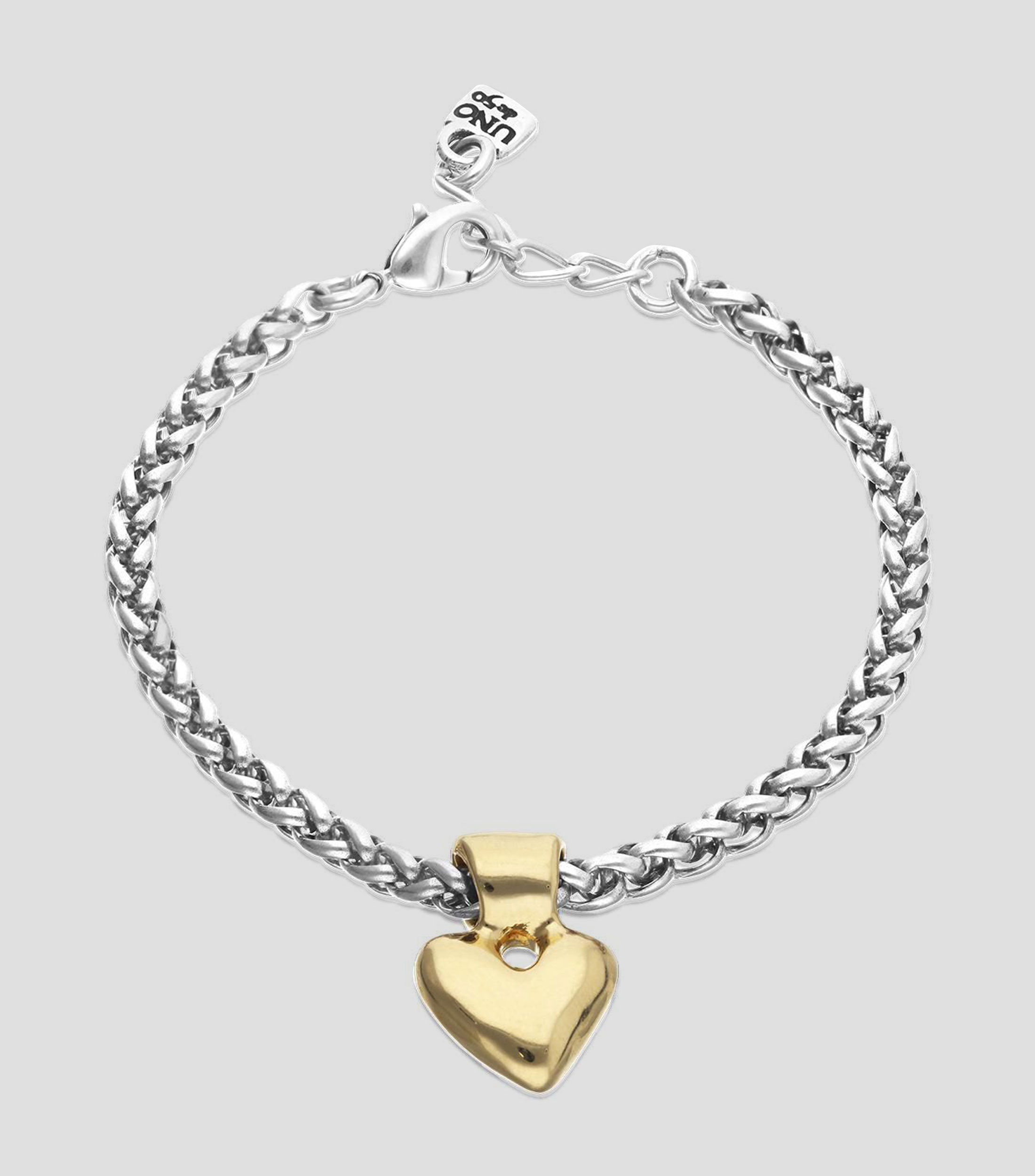 Pulsera Pálpito con corazón en baño de oro de 18 kilates Mujer