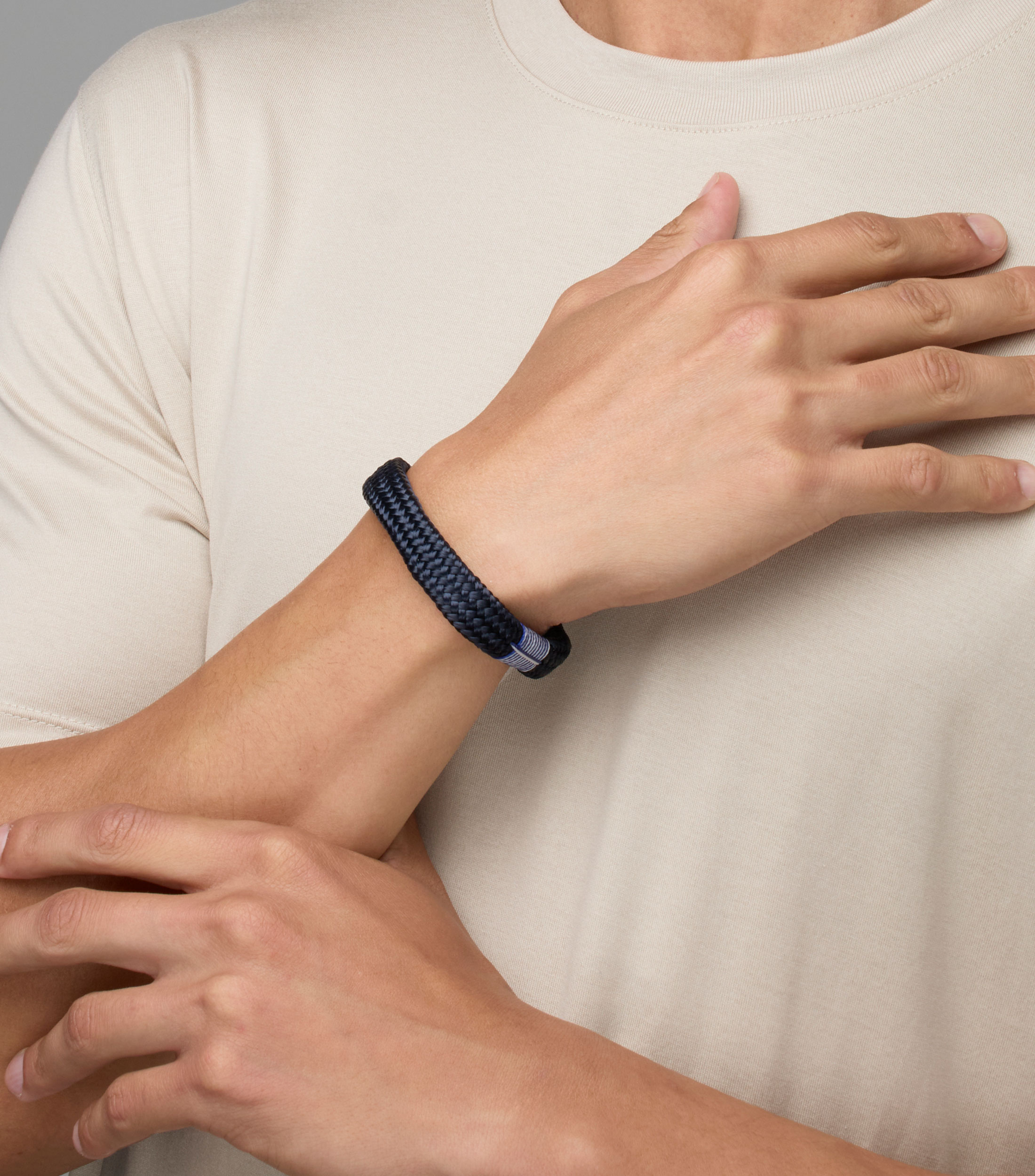 Pulsera azul marino Gorgeous George Hombre