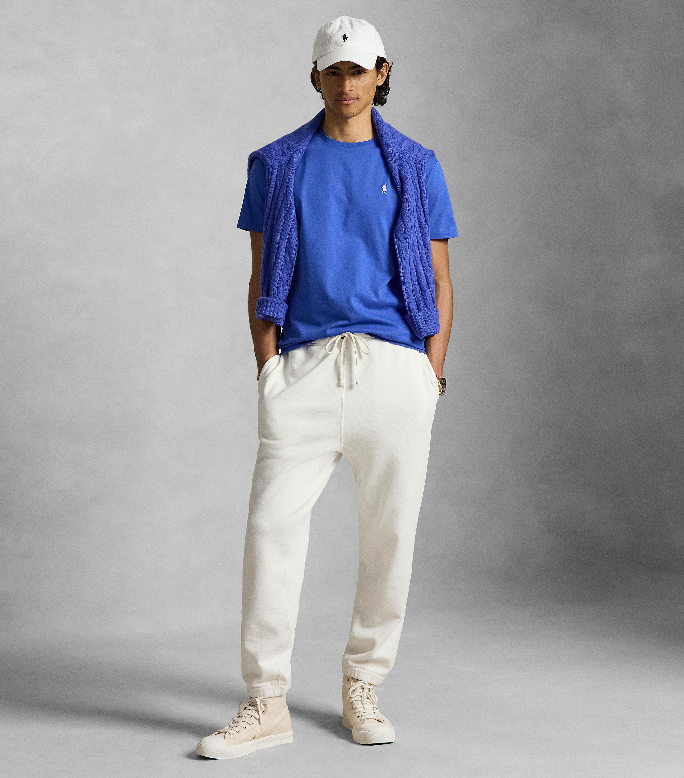 Playera cuello redondo manga corta lisa Hombre