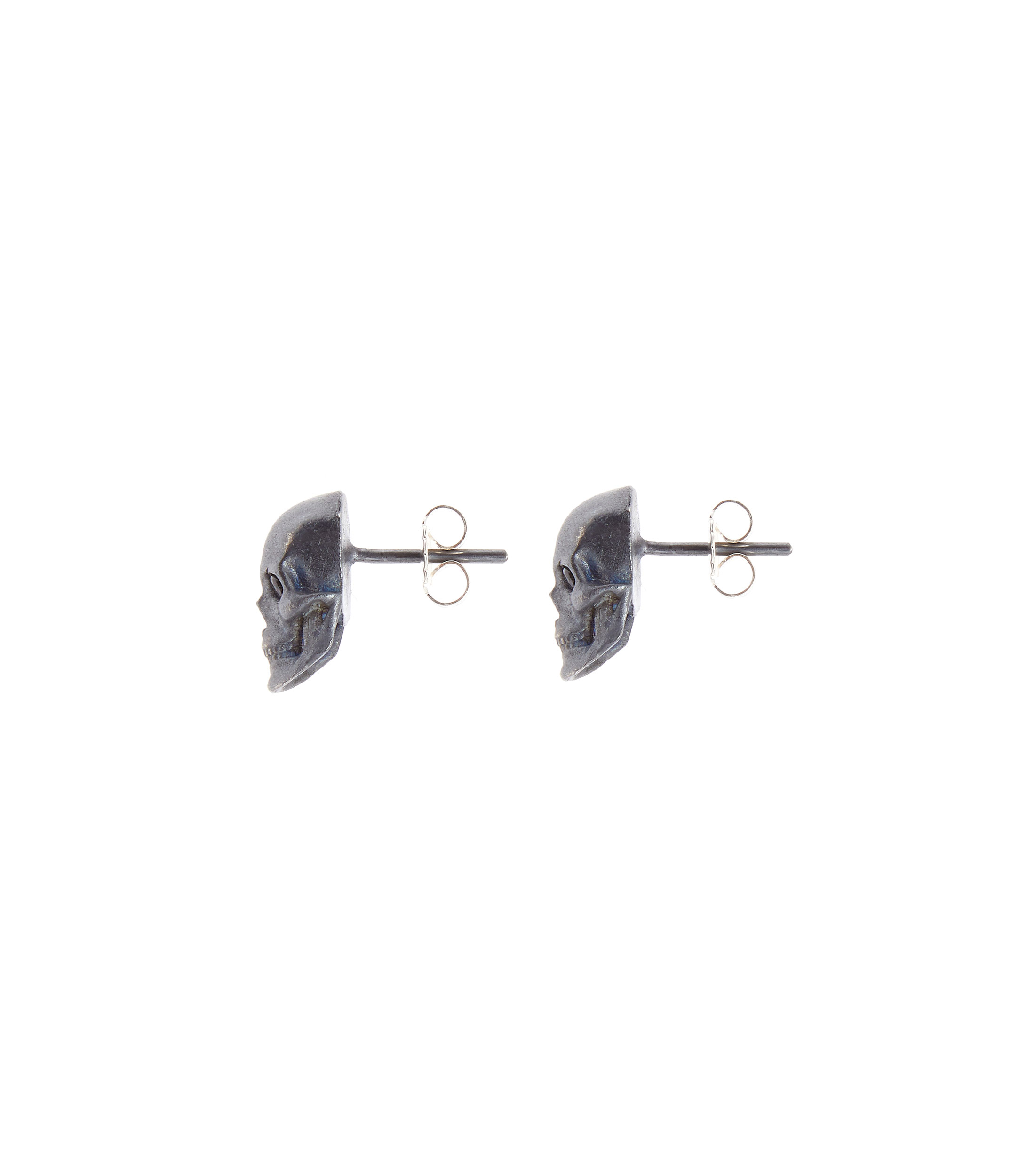 Aretes en plata .925 Anatomic Skull Hombre