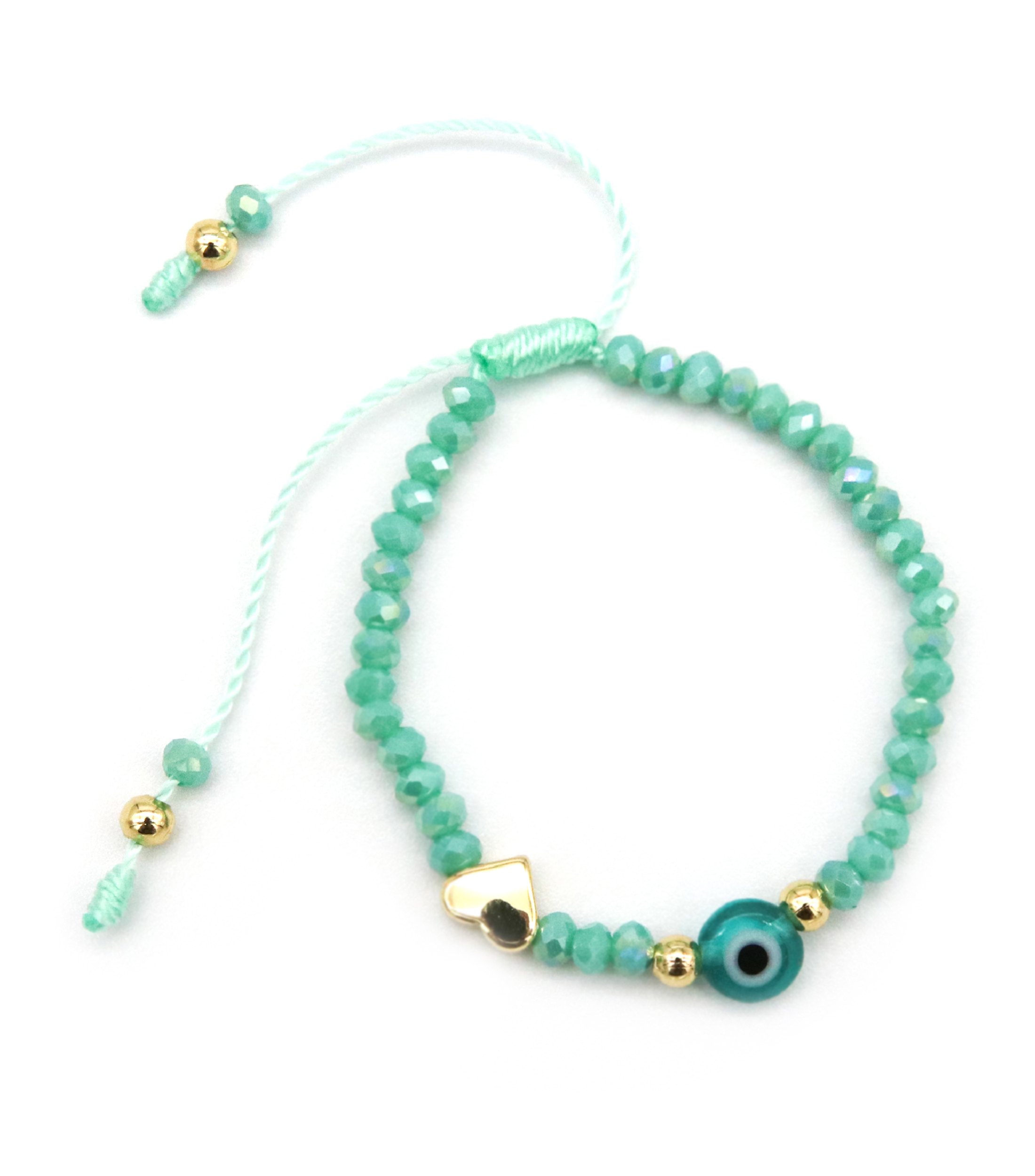 Pulsera Ajustable Ojos Aqua Bebe