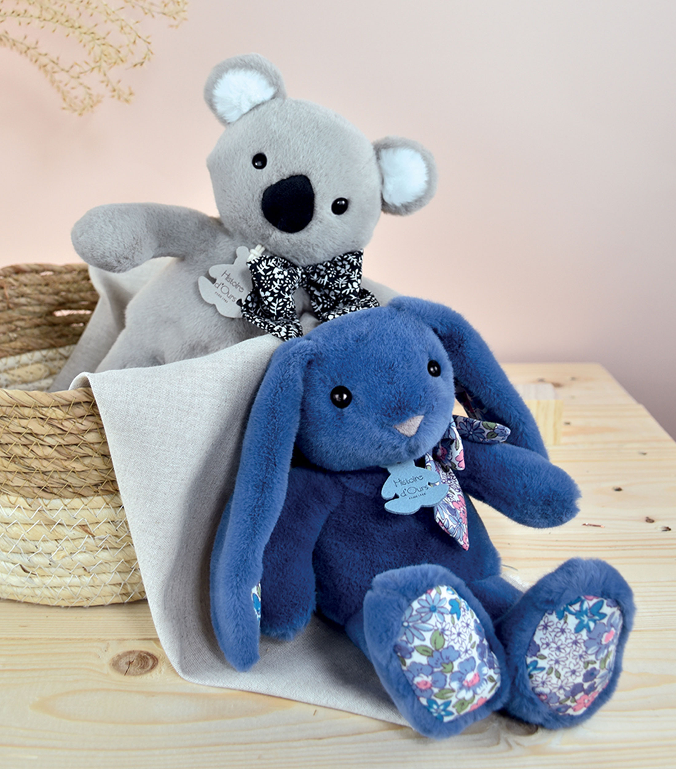 Peluche Conejo azul 25 cm