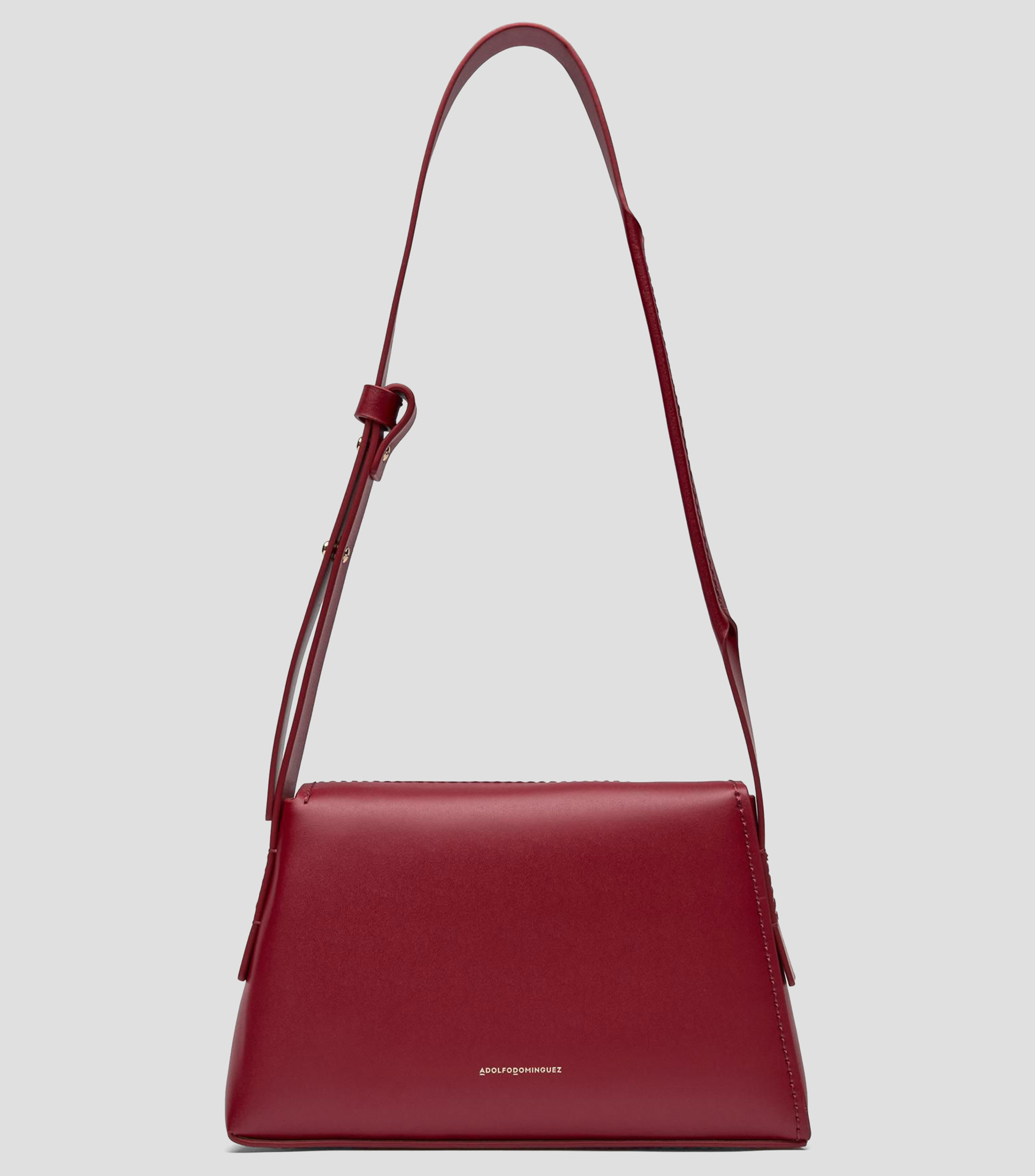Bolsa shoulder en piel liso Mujer