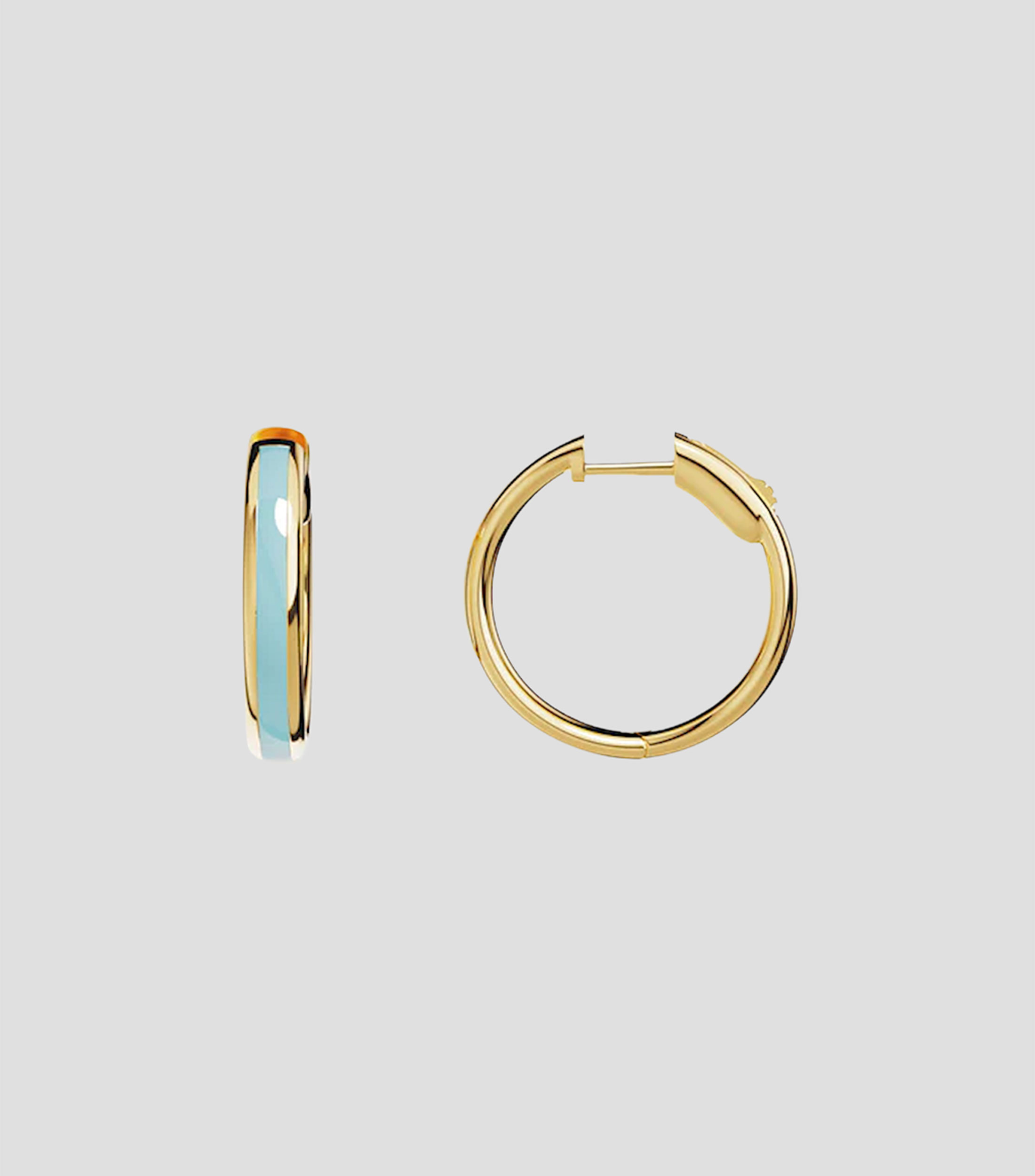 Aretes Hoops Riviera Lagon Mujer