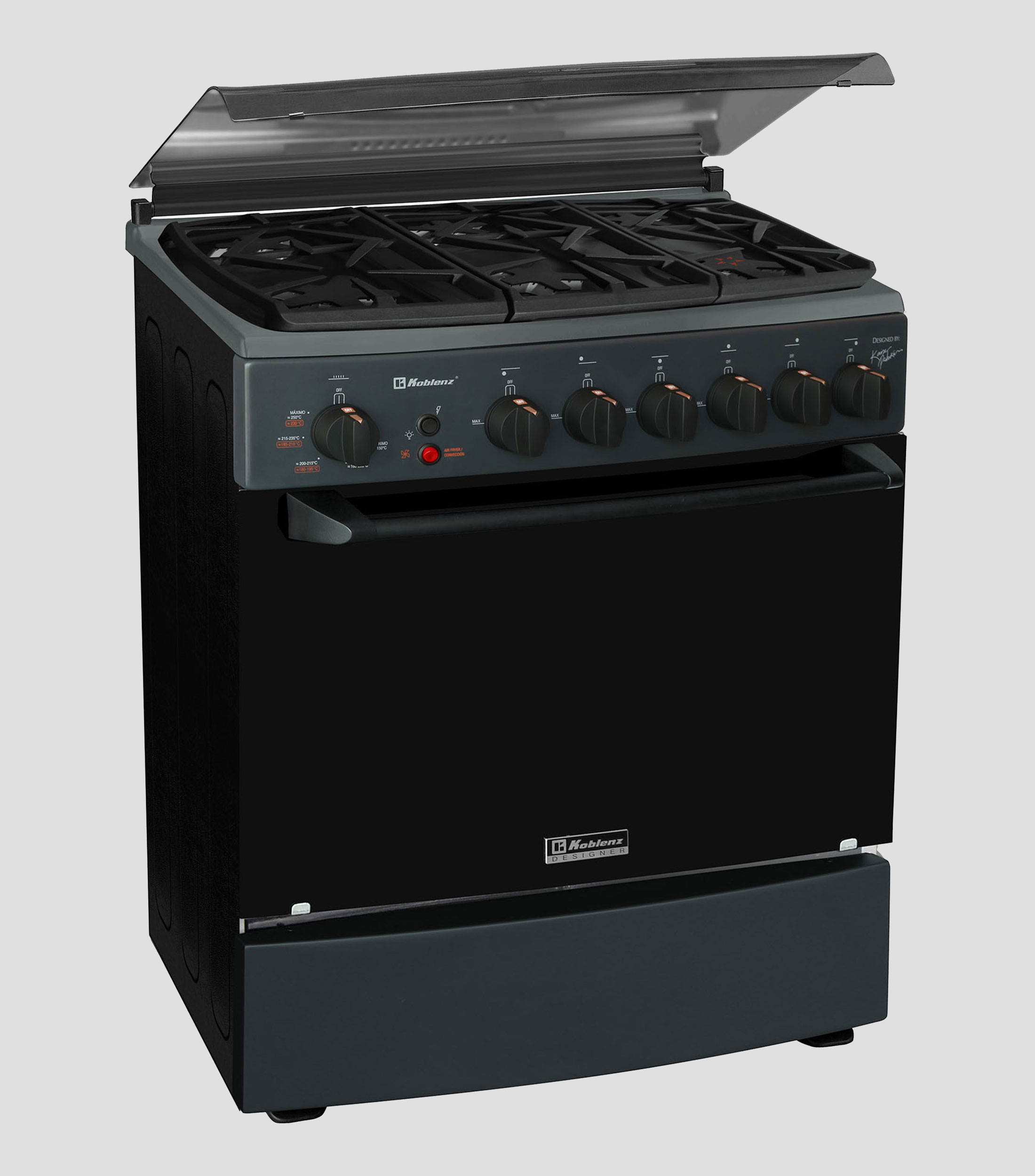 Combo Estufa de Piso Ginebra Gas LP 30" + Campana Extractora Integrable
