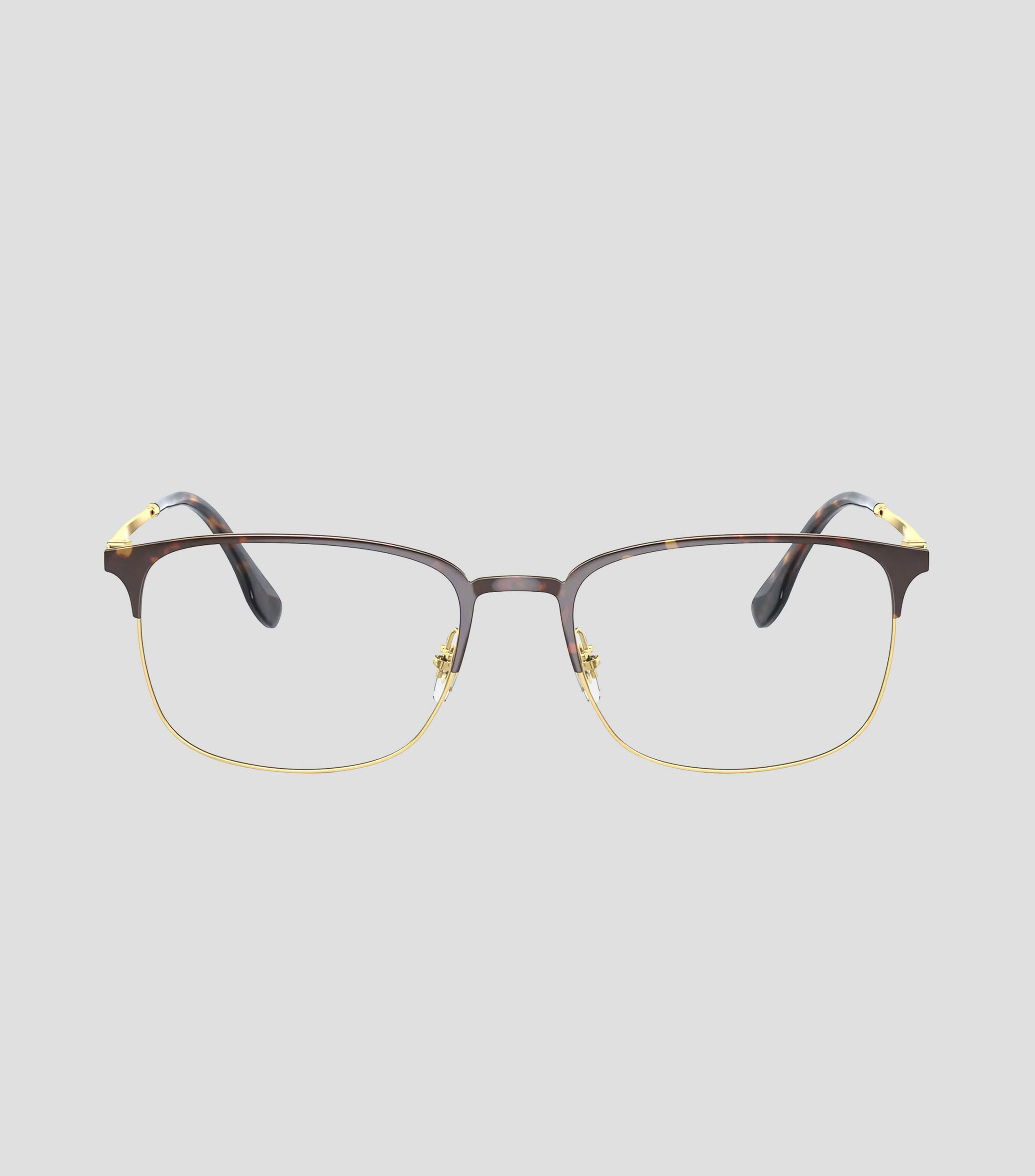 Lentes oftálmicos rectangulares Dorado Hombre