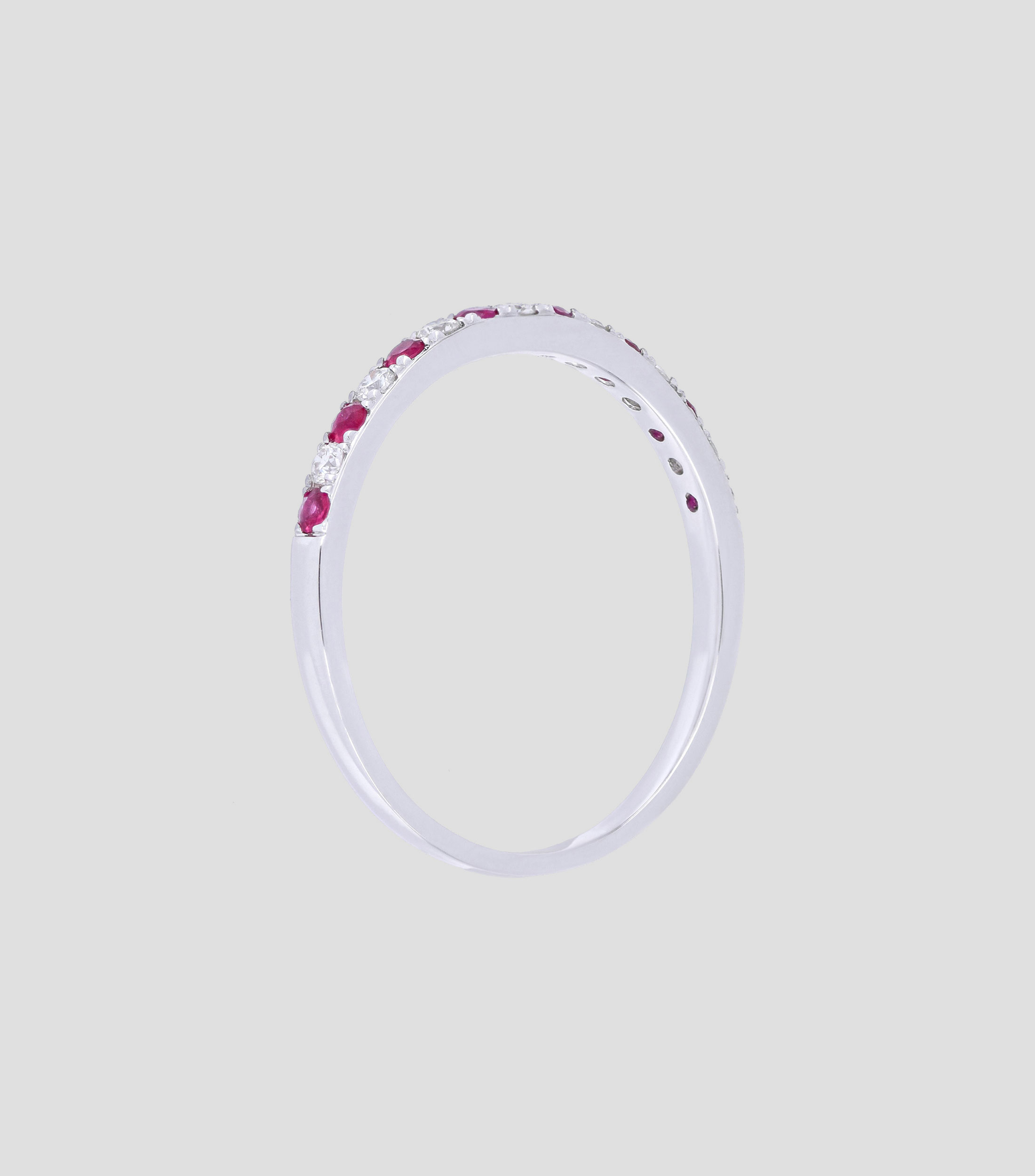 Anillo en oro blanco 14 Kts Mujer