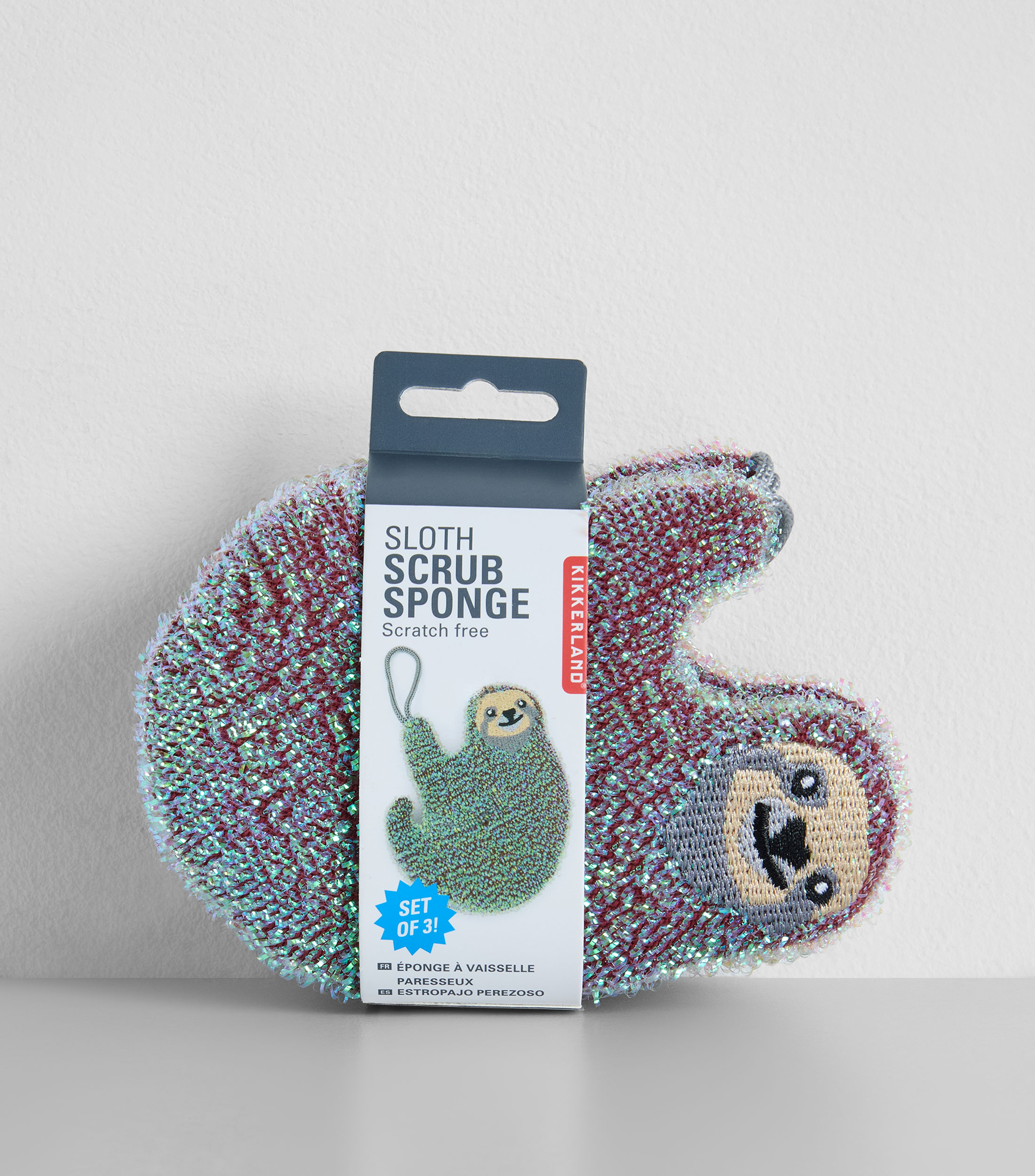 Set de 3 esponjas para trastes Perezoso