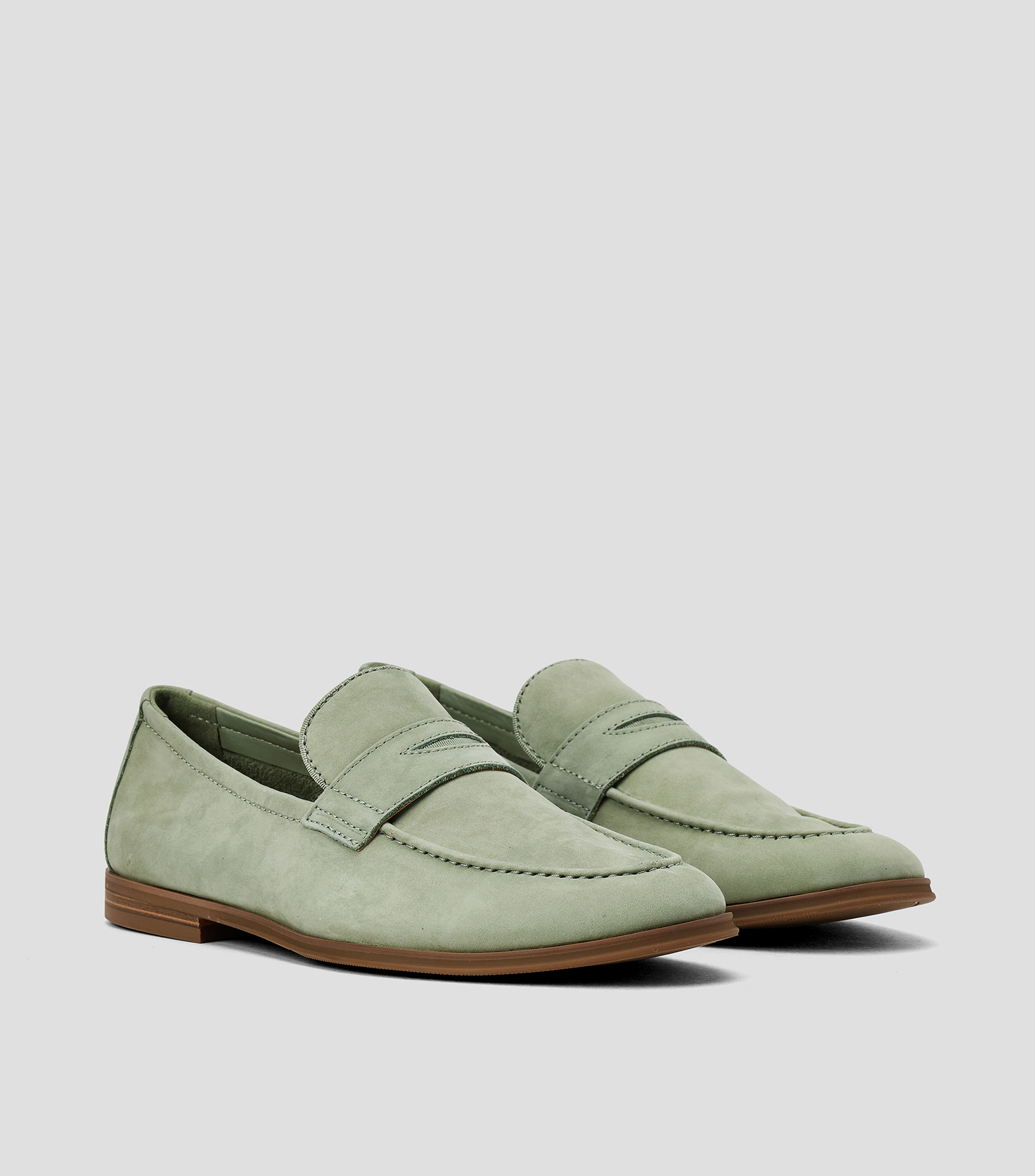 Mocasines en cuero vacuno lisos Hombre