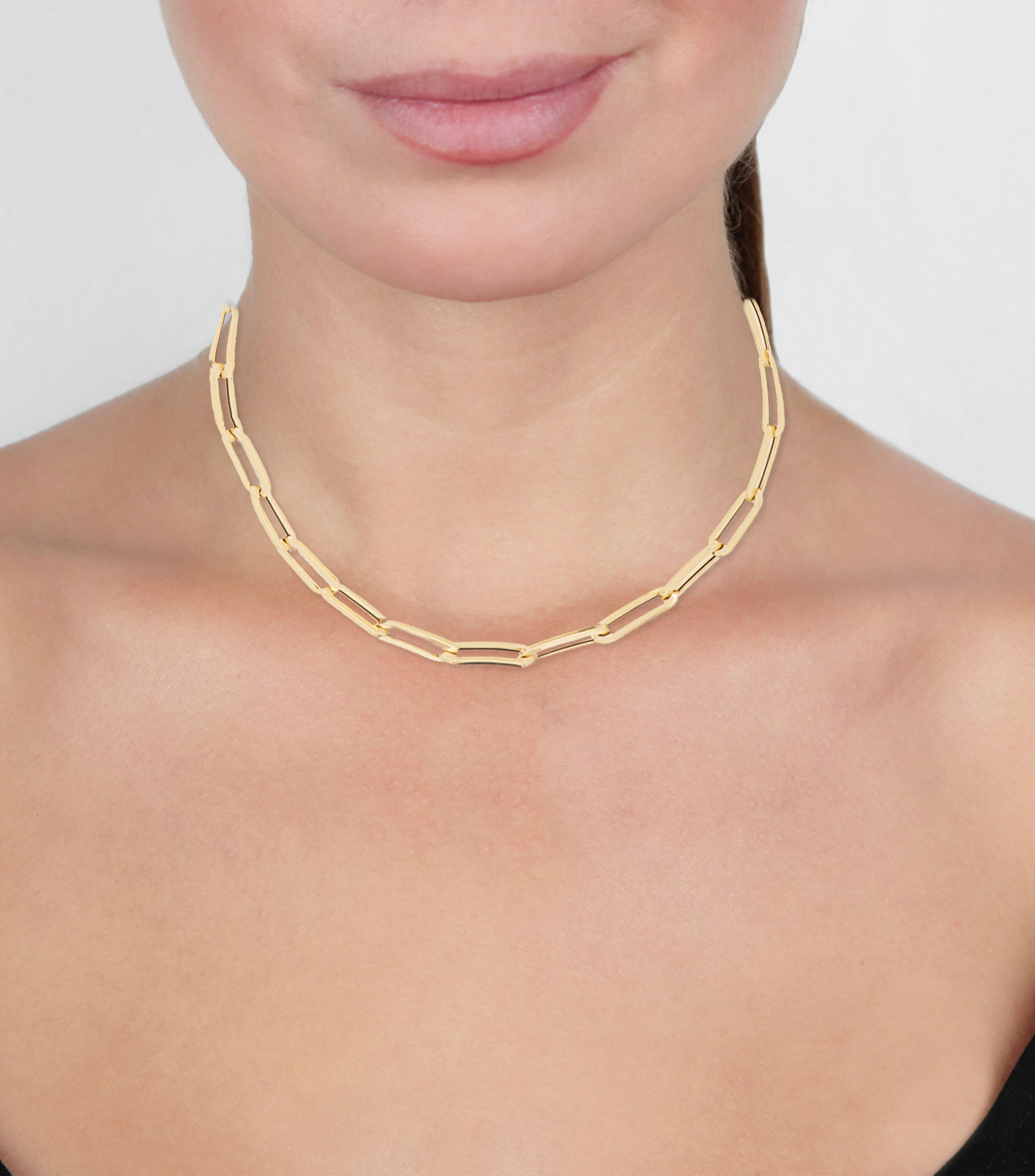 Cadena en oro 14 Kilates Clip Mujer