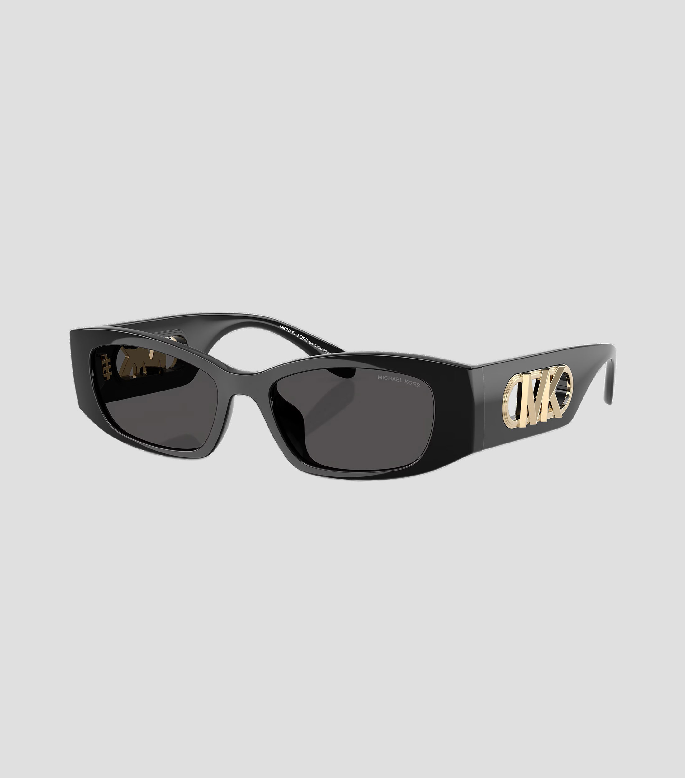 Lentes de sol rectangulares Rhodes negros Mujer