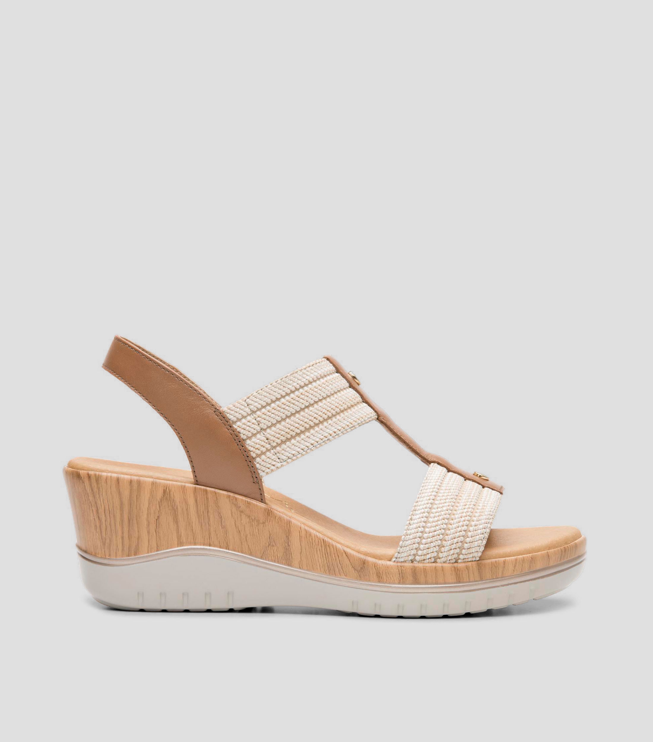 Sandalias con tacón medio de cuña Emily Mujer