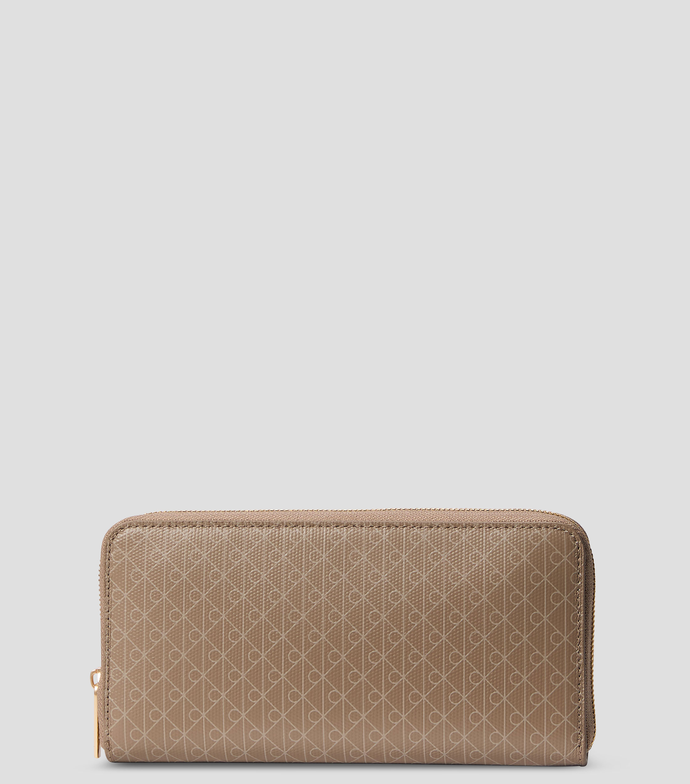 Cartera café estampada Mujer