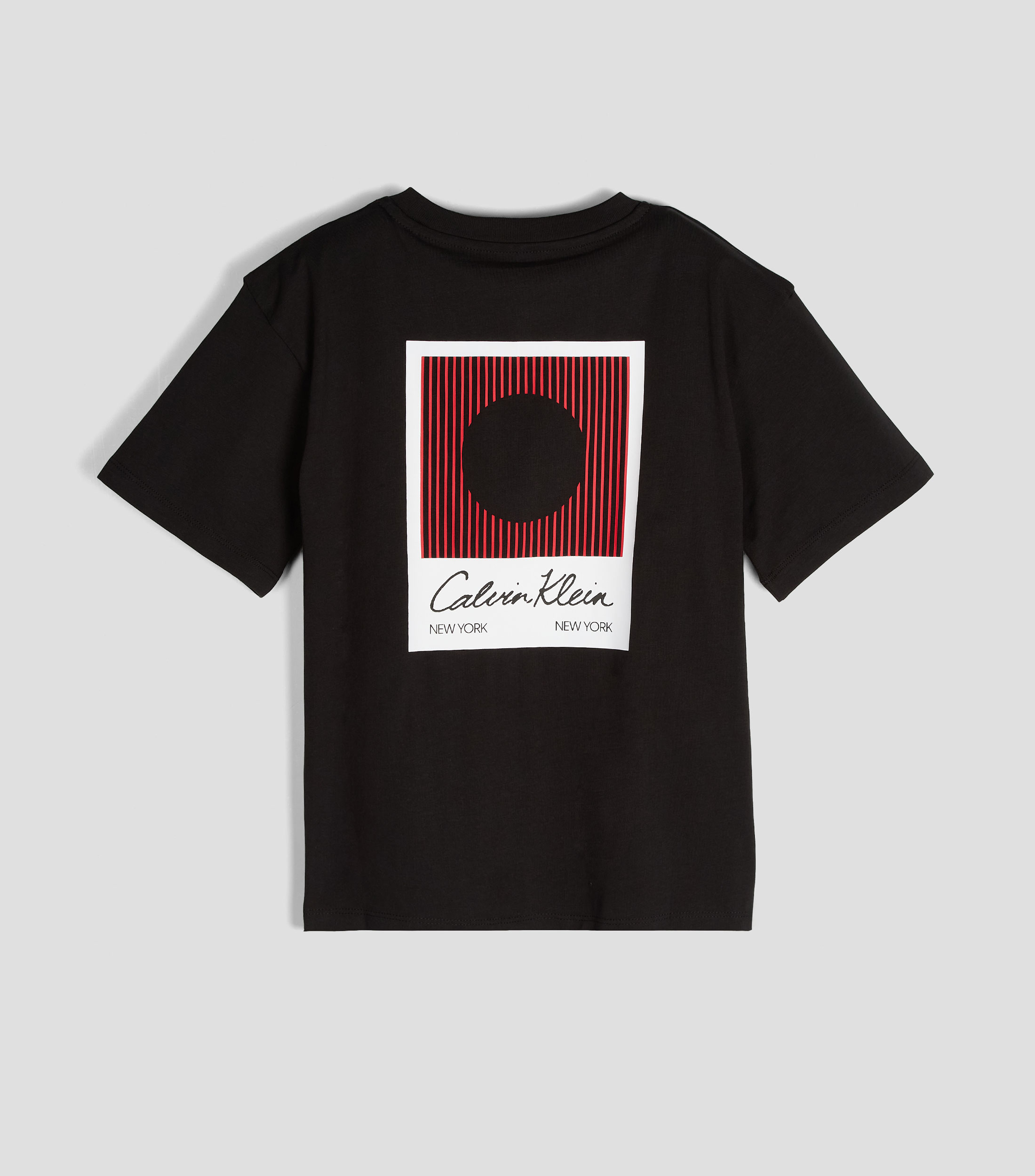 Playera cuello redondo manga corta sólida Niño