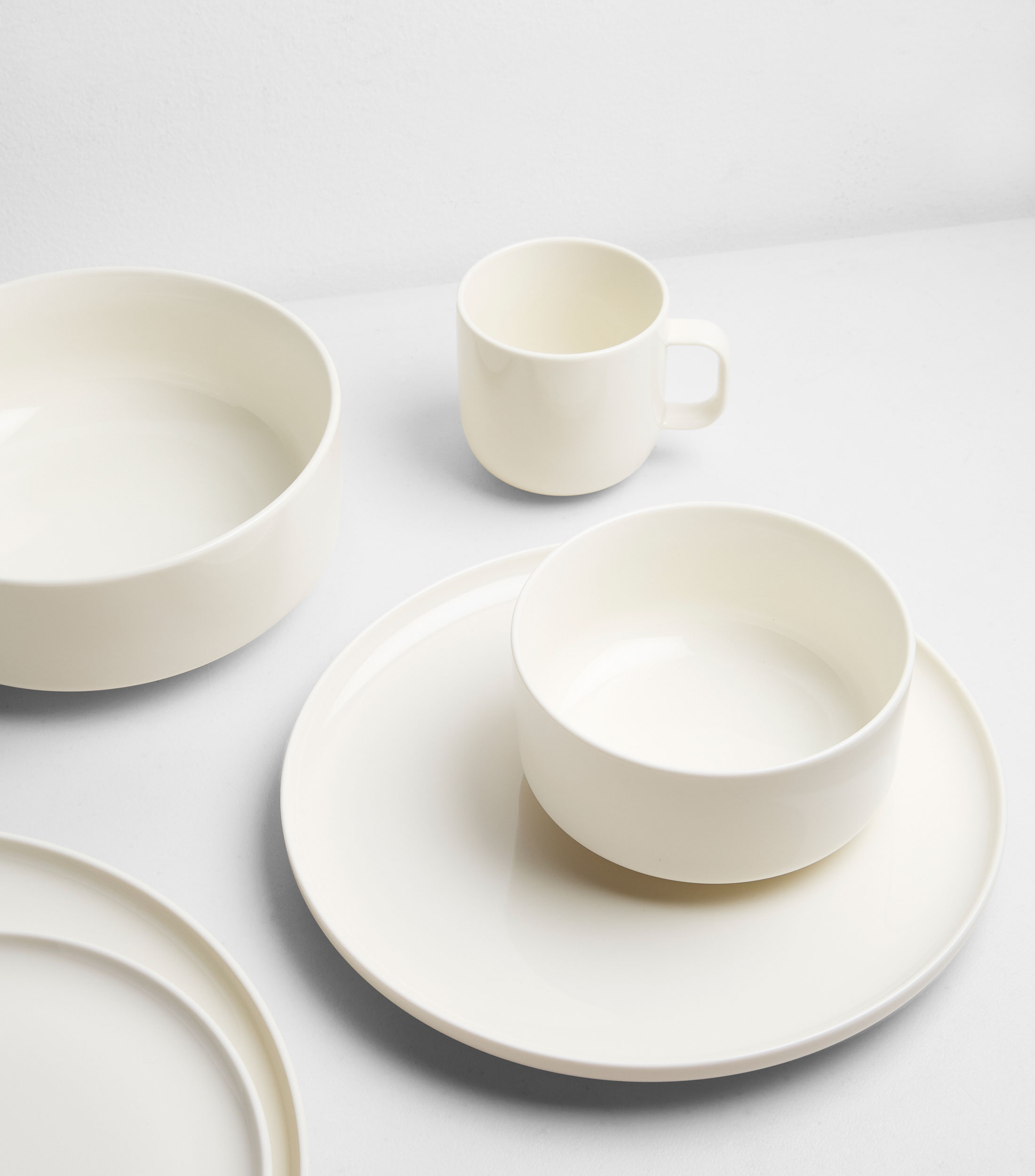 Plato trinche Pure And Fine blanco en cerámica