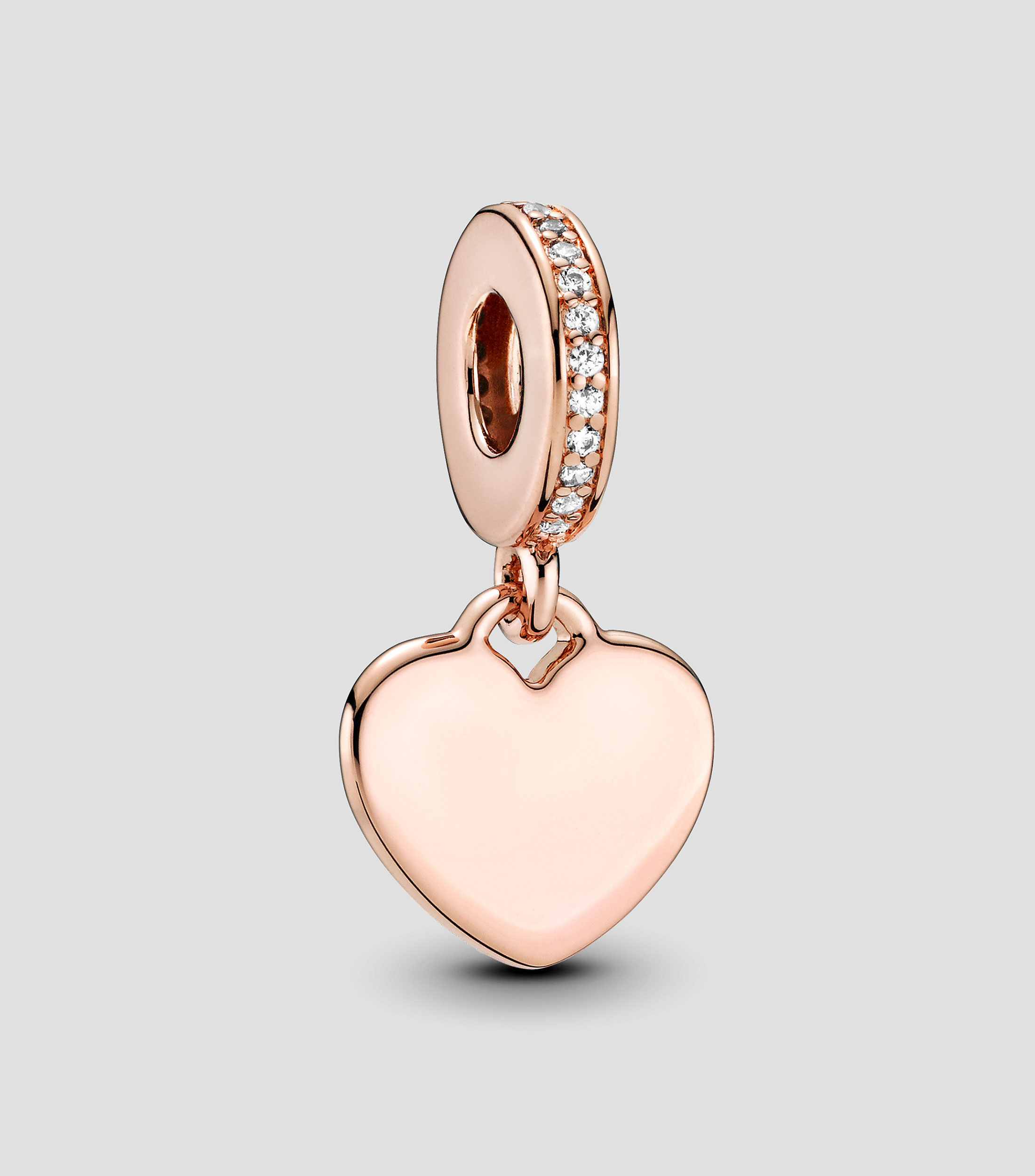 Charm en plata en forma de corazon Mujer
