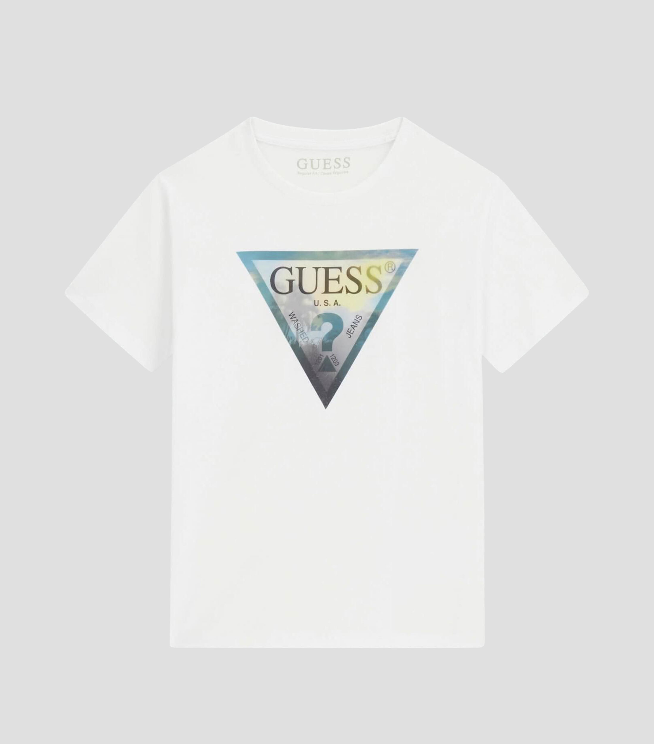 Playera cuello redondo manga corta estampada Niño