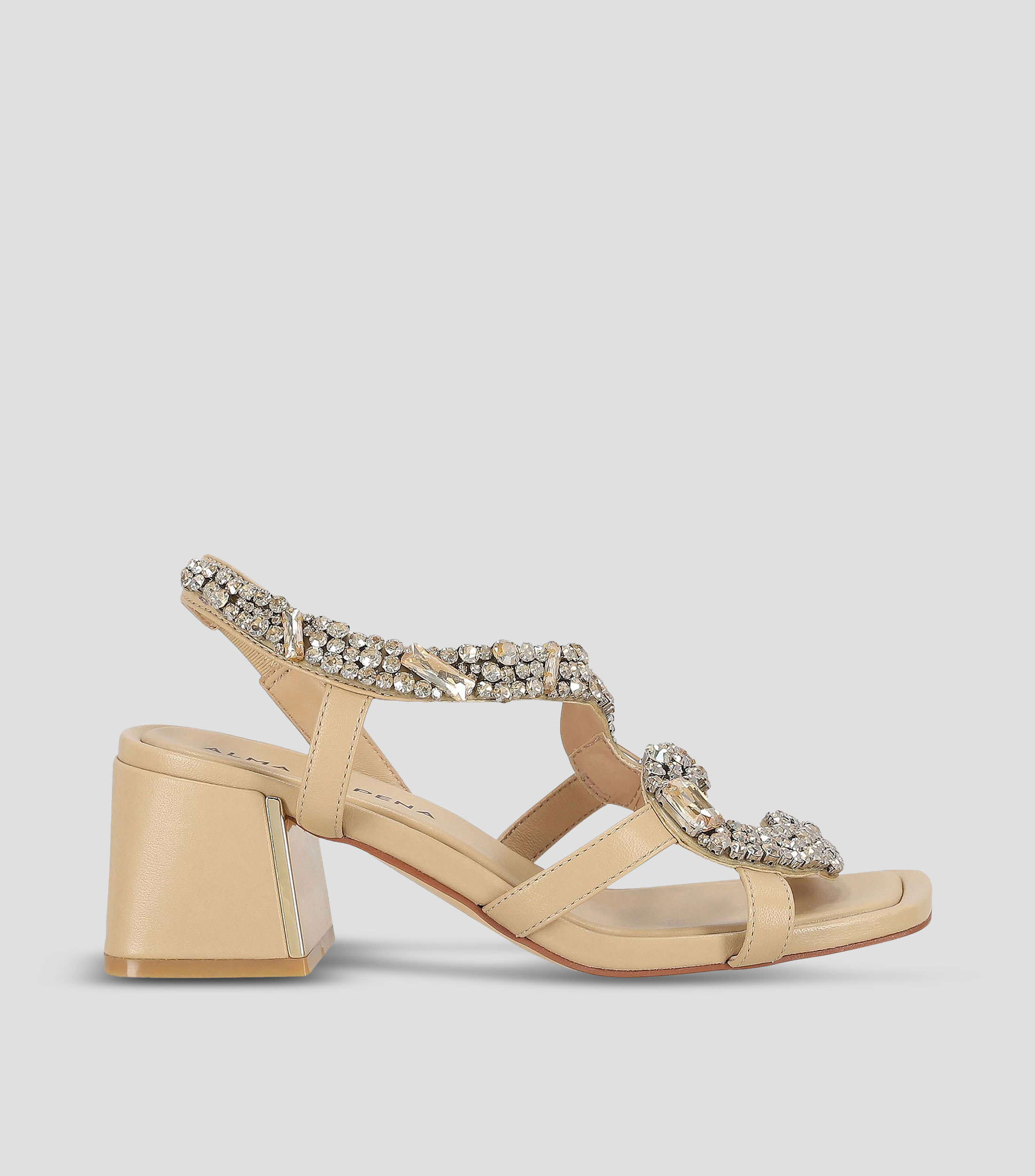 Sandalias con Tacón Cuadrado de 7 cm Mujer