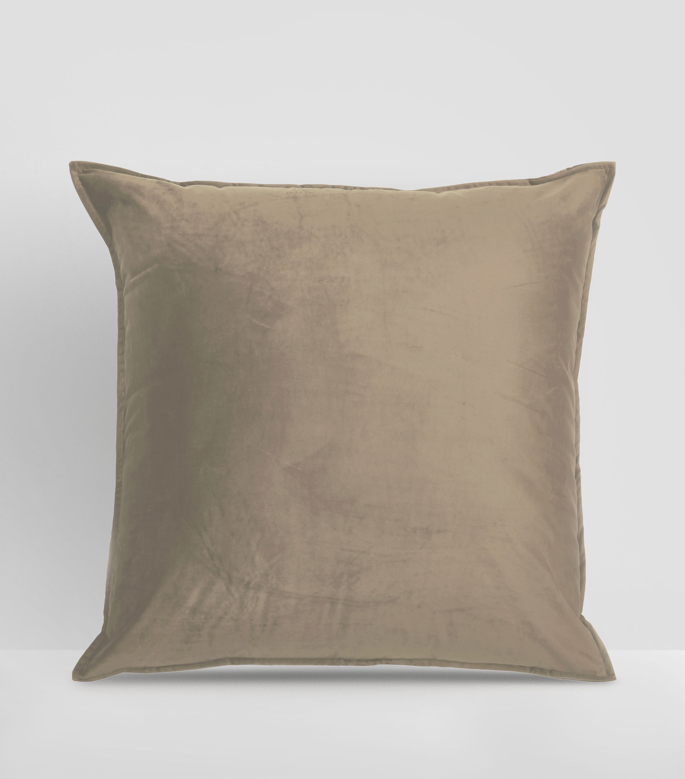 Funda de Cojín Terciopelo Café Claro 76 x 76 CM
