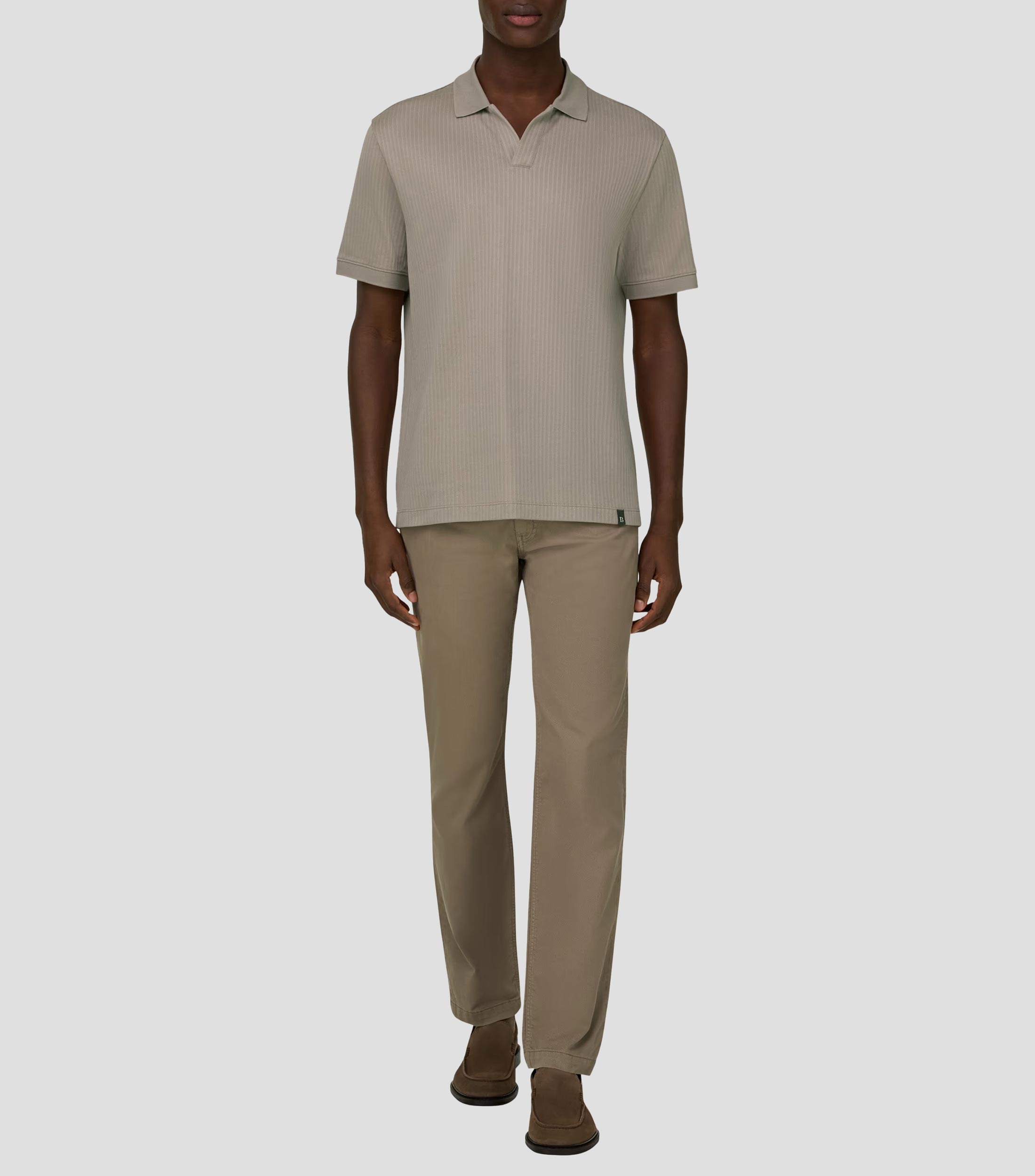 Playera polo manga corta lisa Hombre