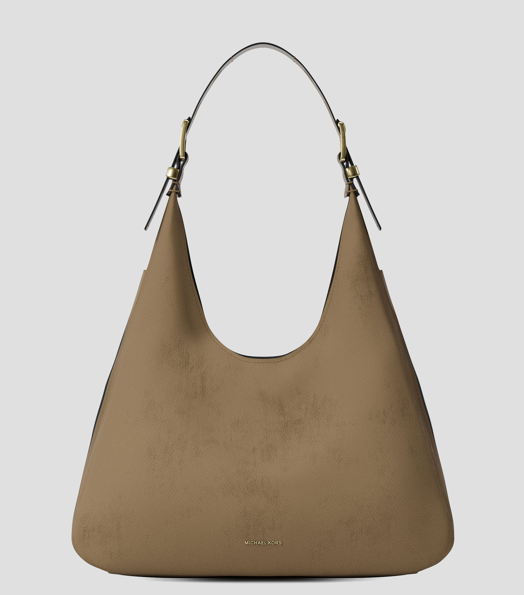 Bolsa hobo en piel lisa Mujer