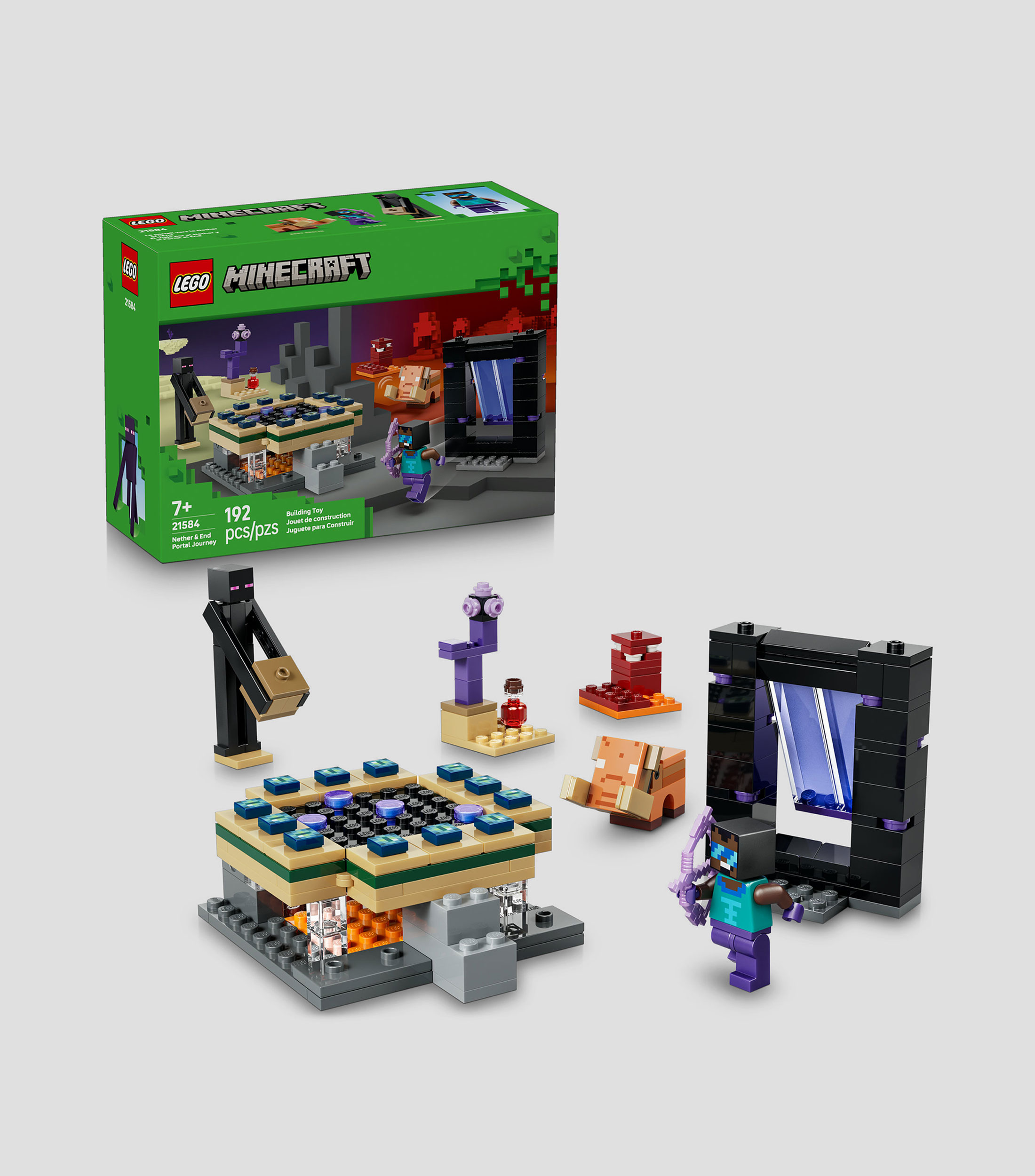 Lego Minecraft El Viaje por el Nether y el Portal al End