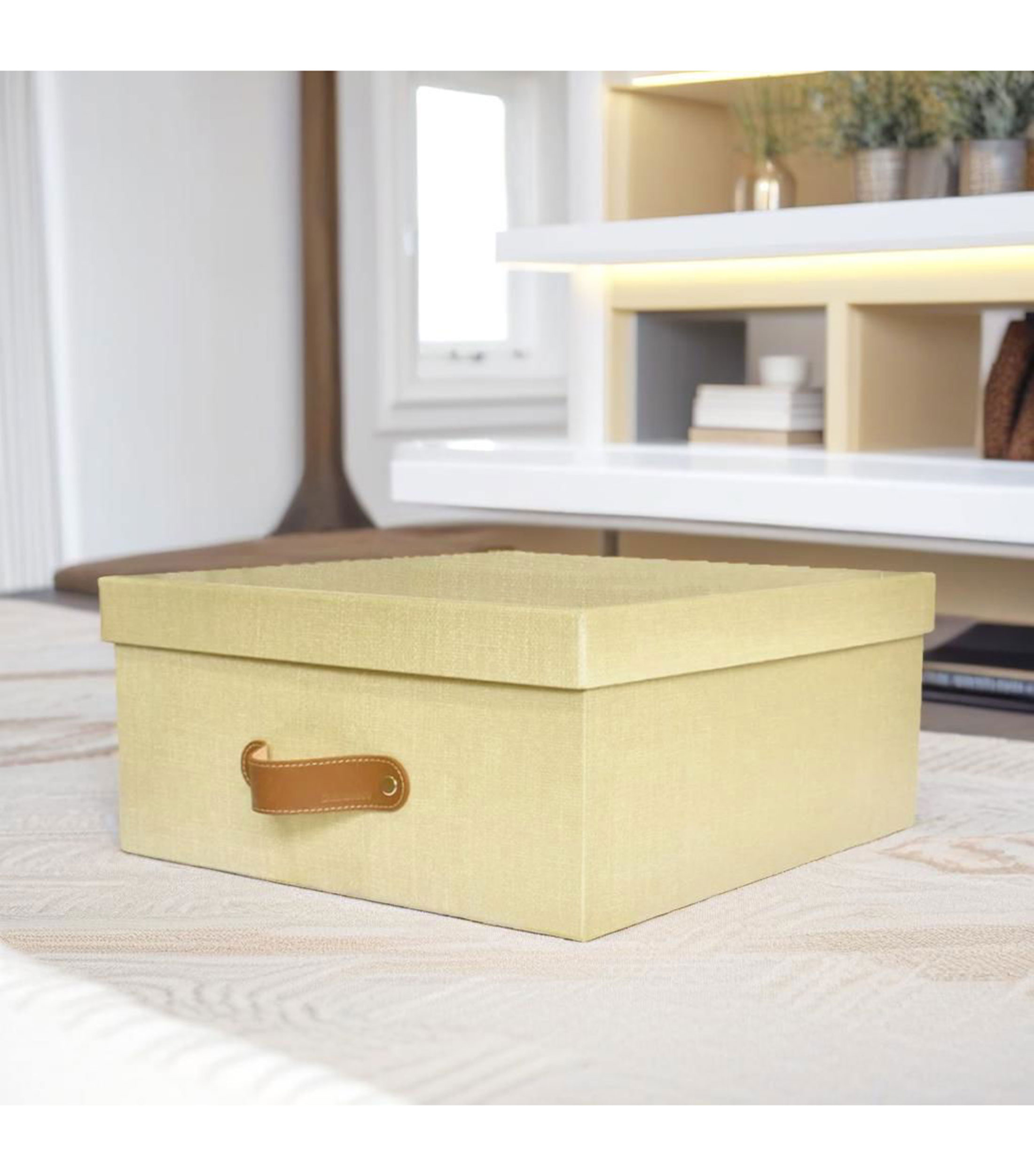 Caja Organizadora mediana Arena Lino en carton