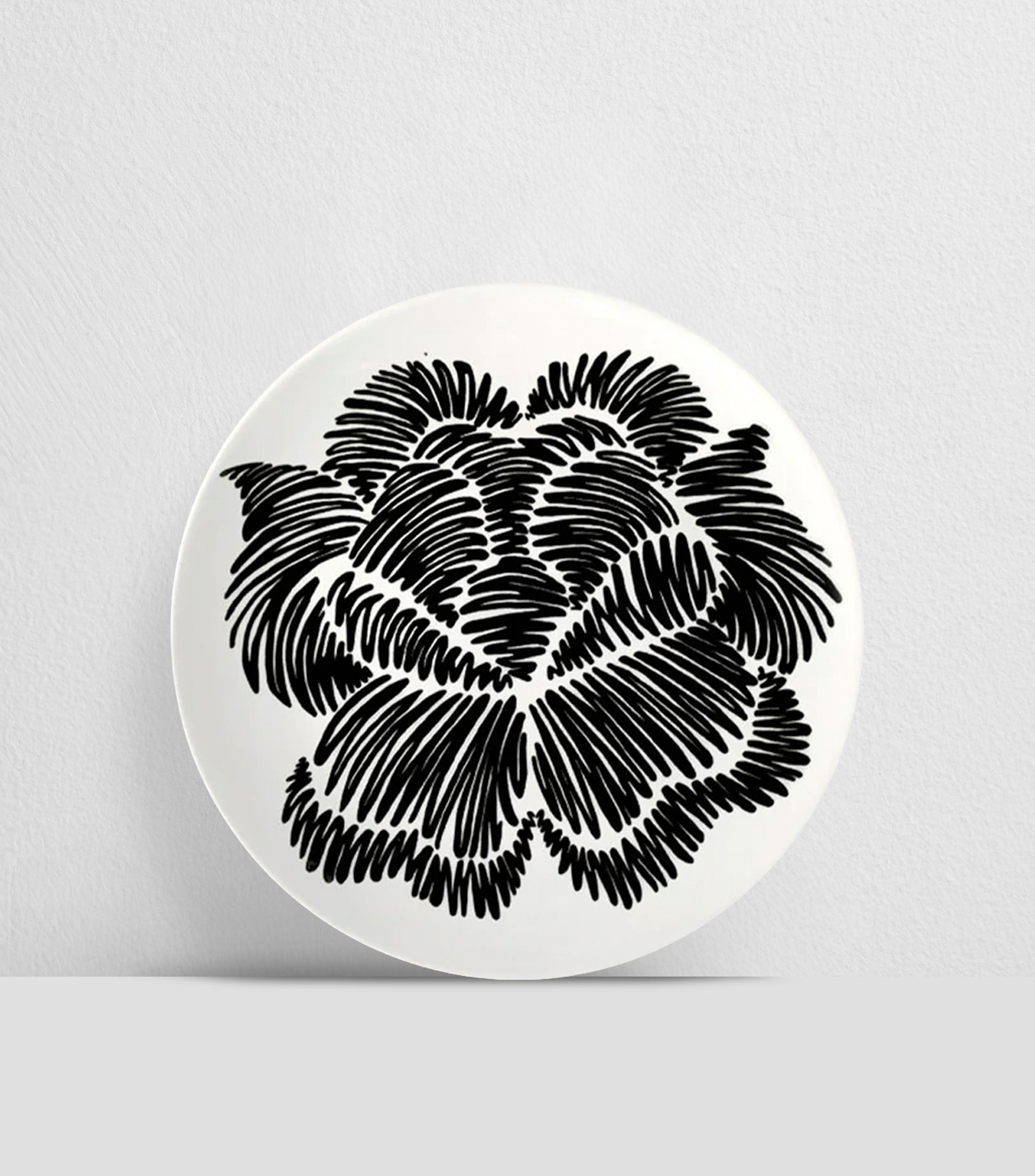 Set 4 Platos para pan Identidad Negro