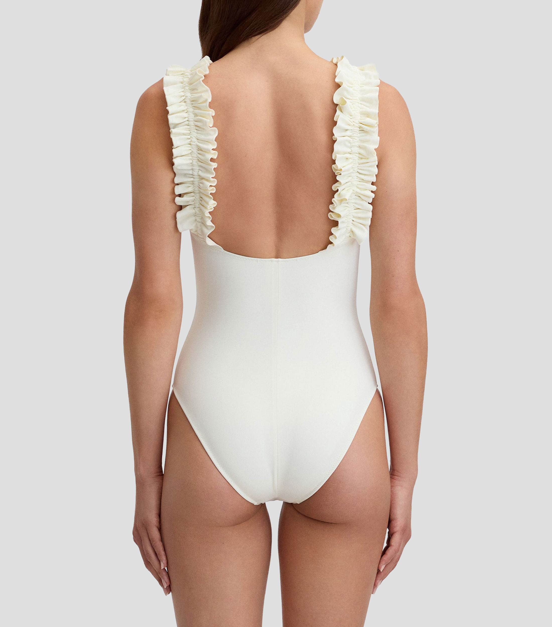 Traje de baño maillot liso Mujer