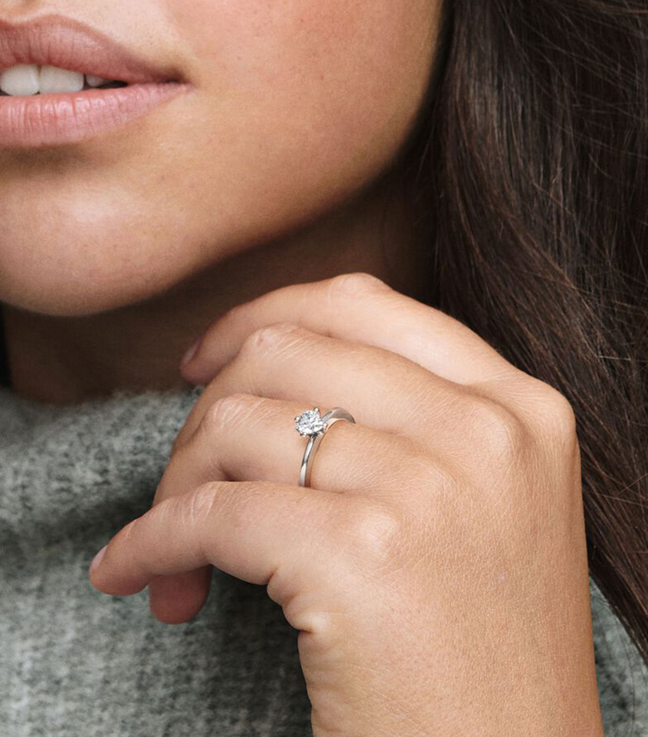 Anillo en plata .925 Clear Heart con circonita Mujer Talla: 50