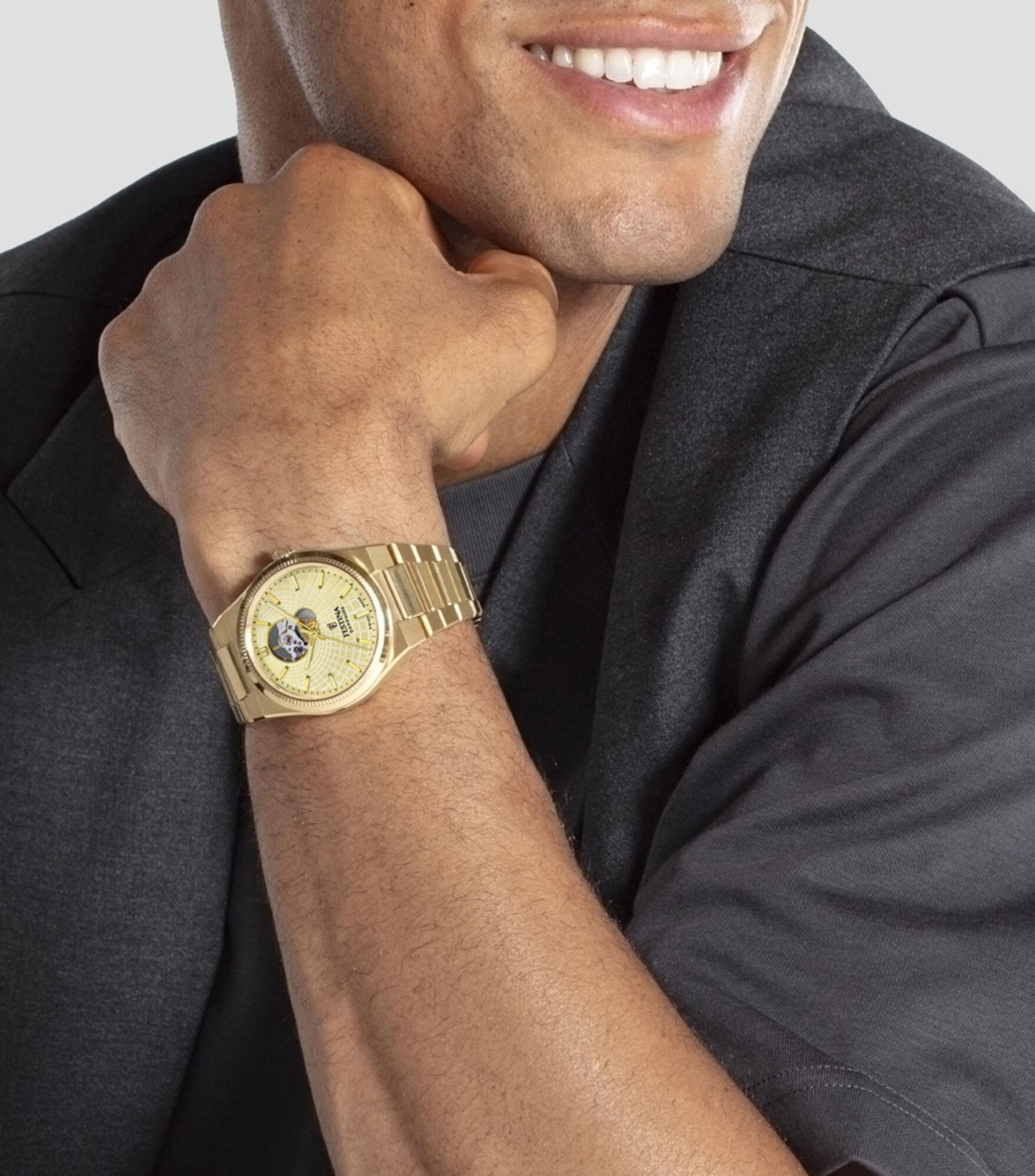 Reloj para Hombre Rive Collection casual dorado
