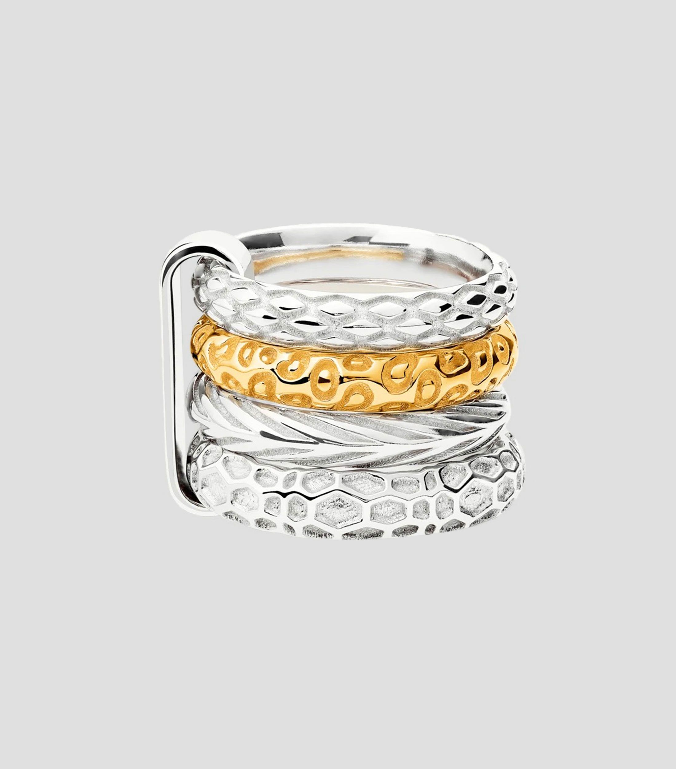 Anillo en Plata Churumbela Animales Mujer