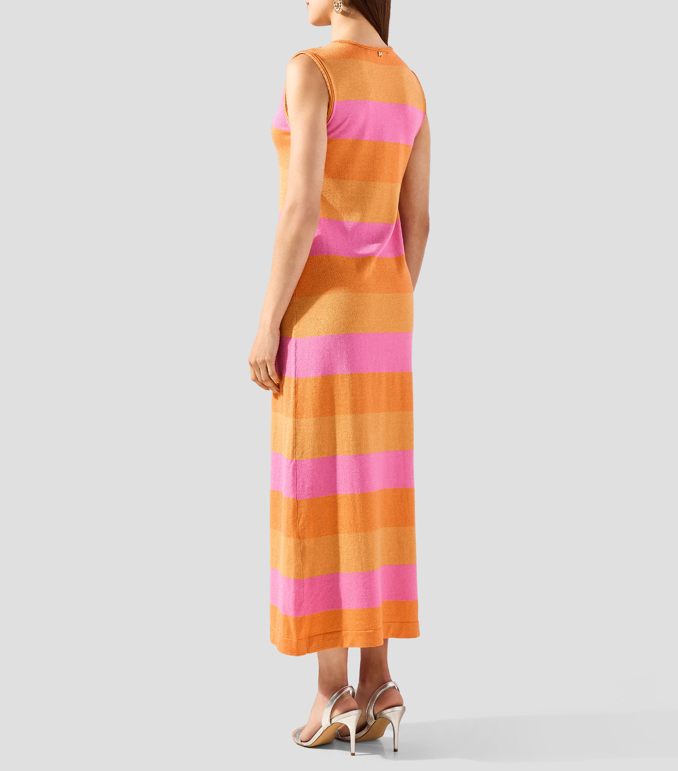 Vestido largo rayas Mujer
