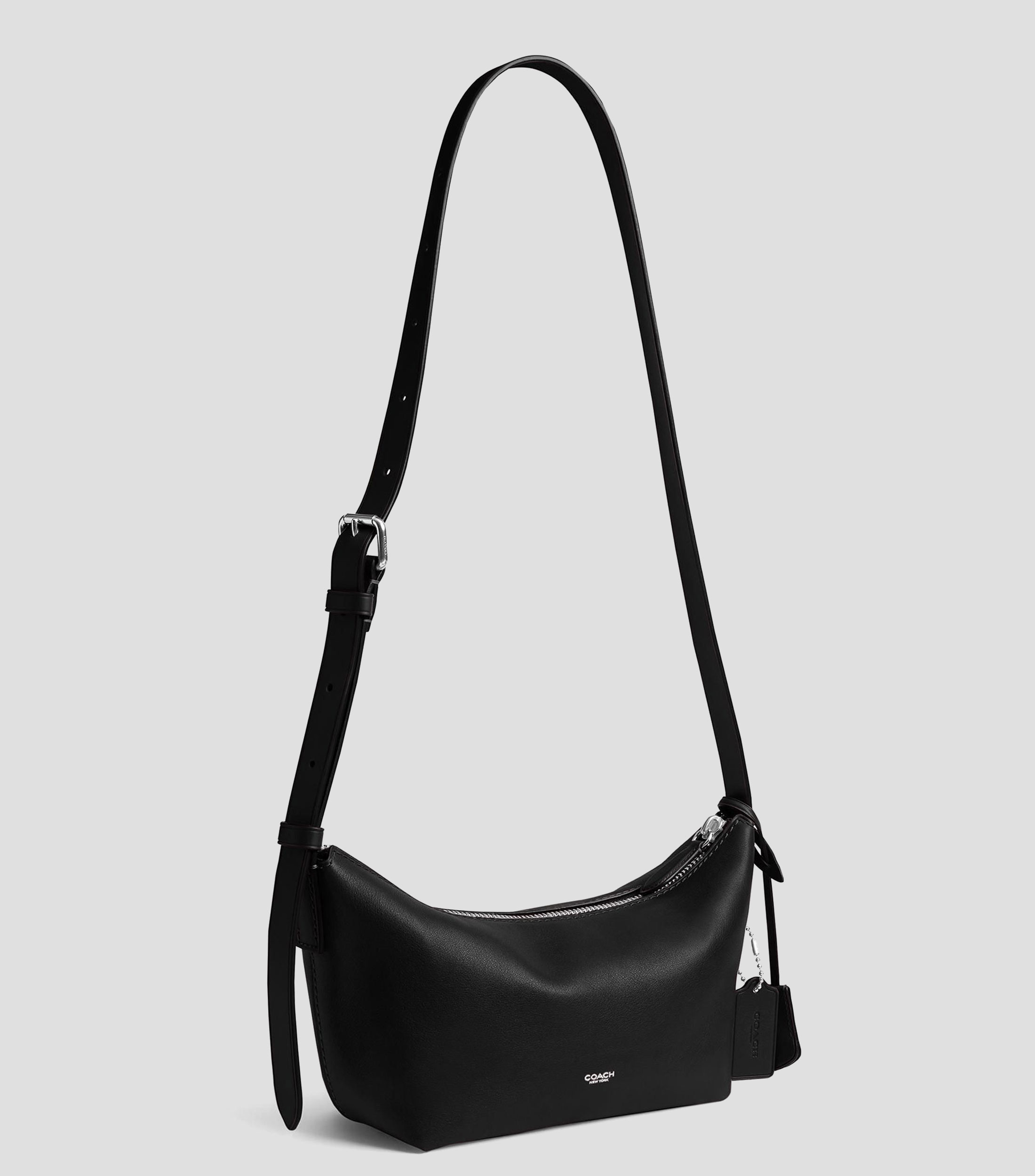 Bolsa crossbody negra en piel Mott 22 lisa Mujer
