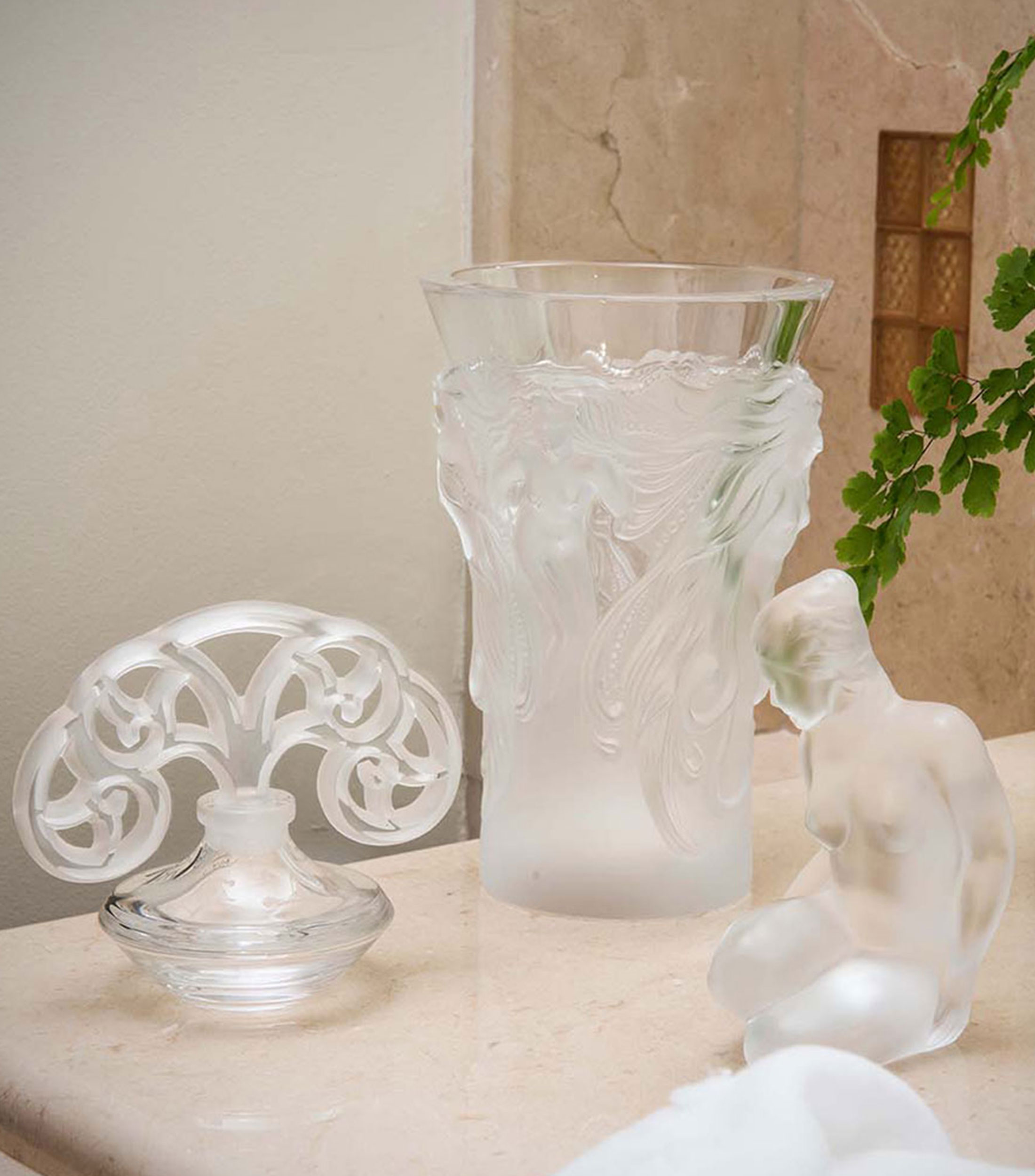 Escultura Flore en cristal