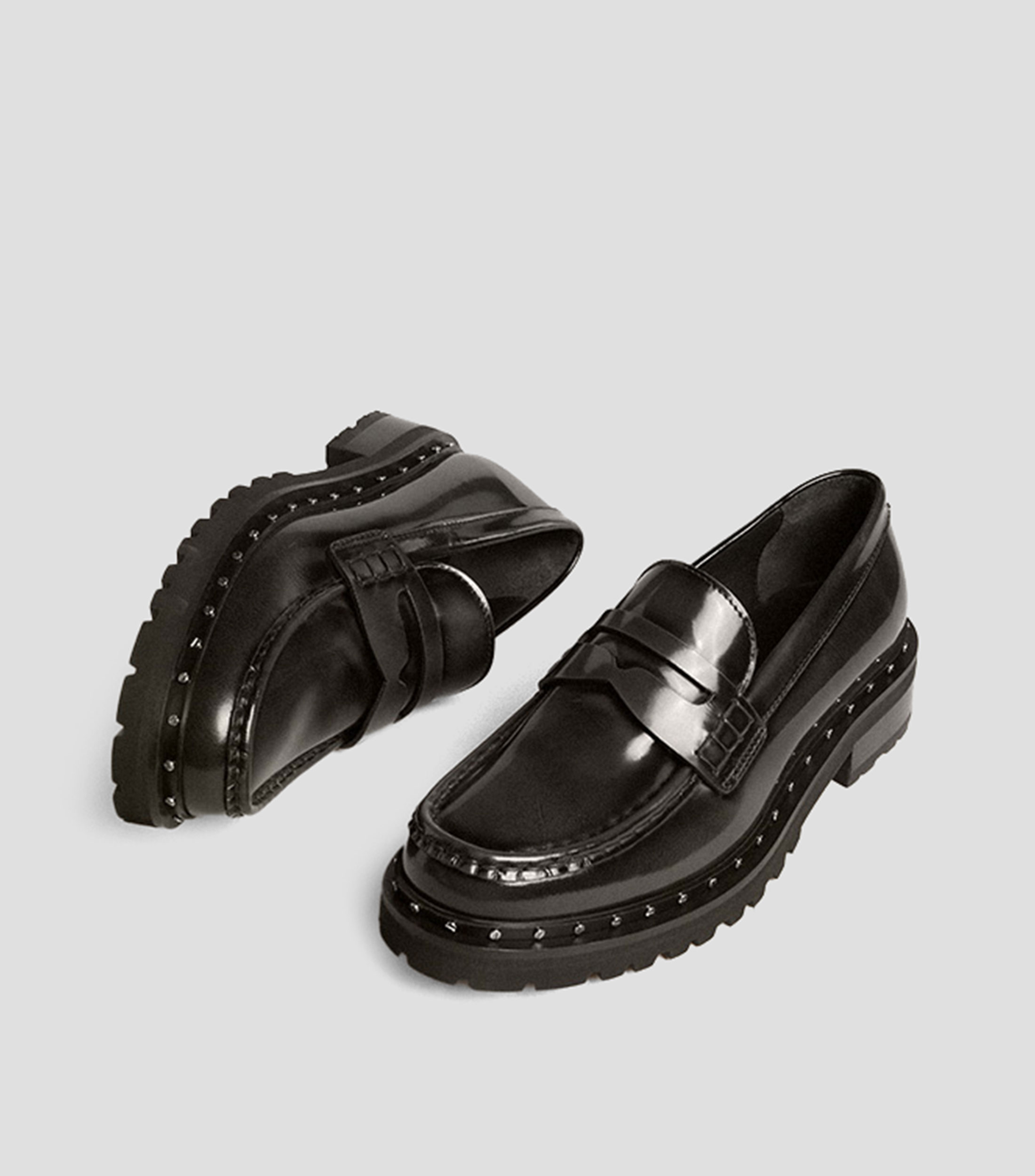 Mocasines en piel Hombre
