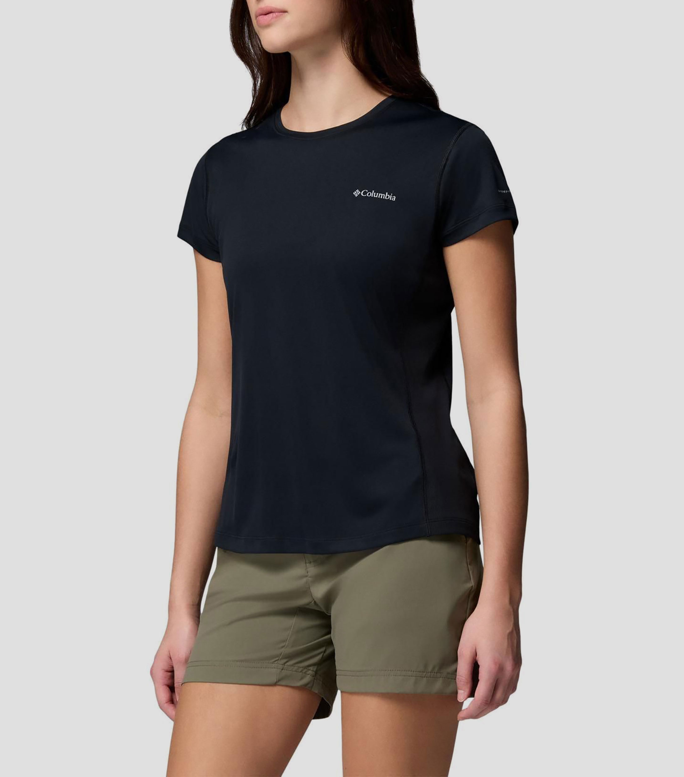 Playera para senderismo liso Mujer