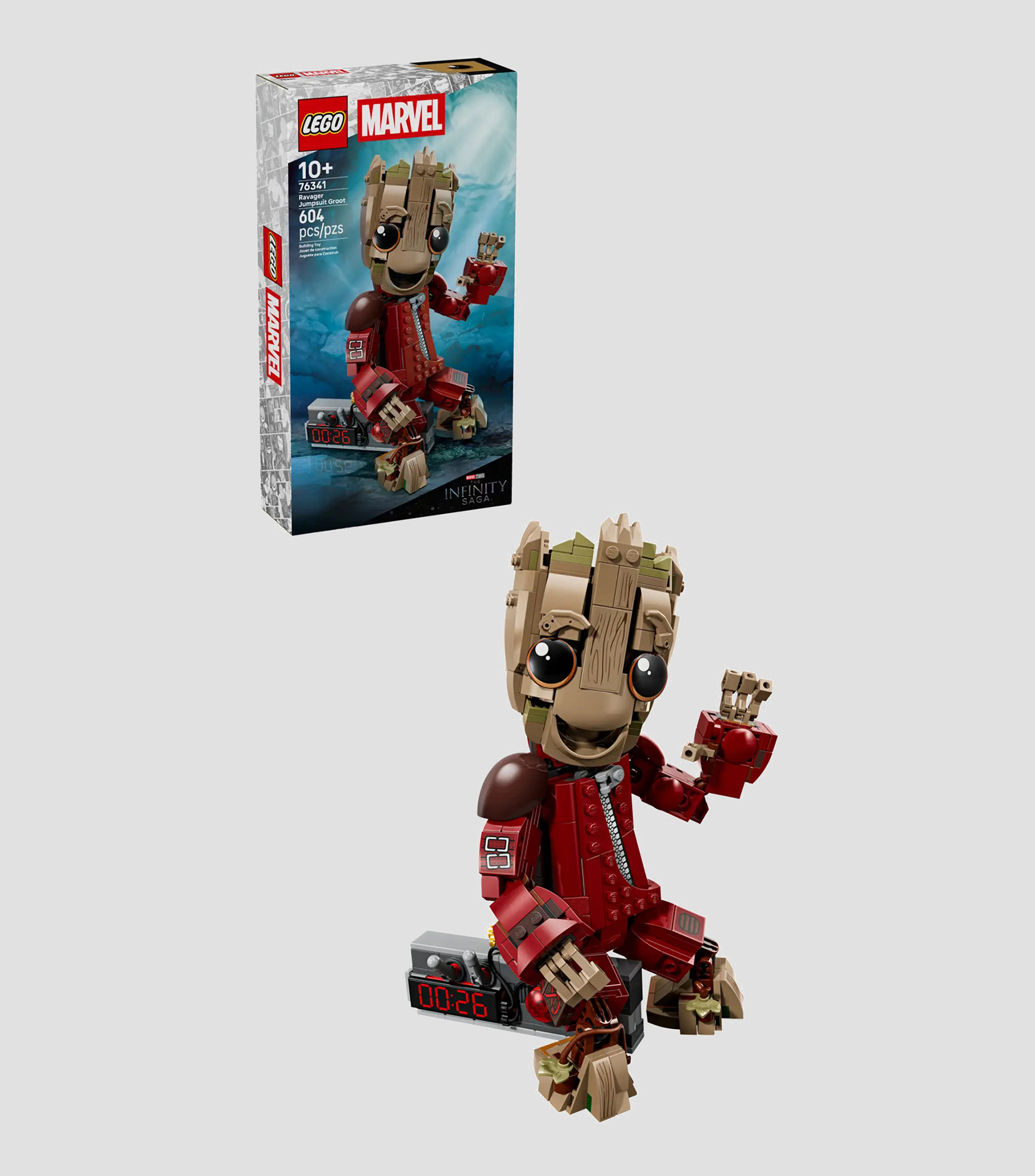 Lego Marvel, Groot con Traje de Saqueador