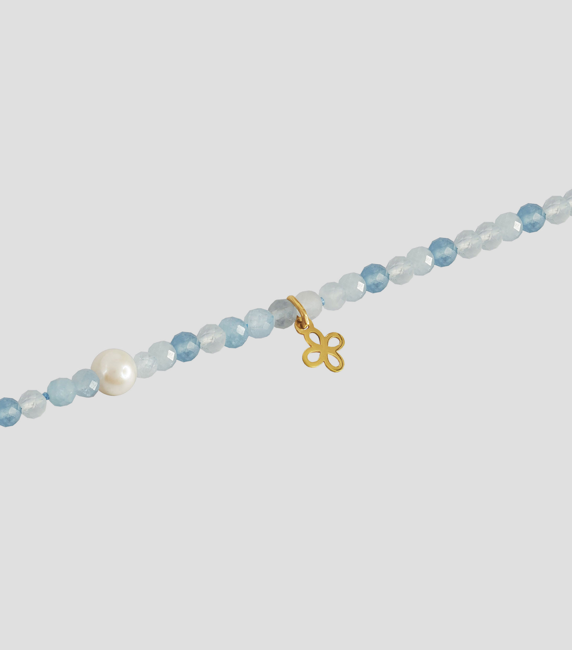 Pulsera con aguamarina Mujer