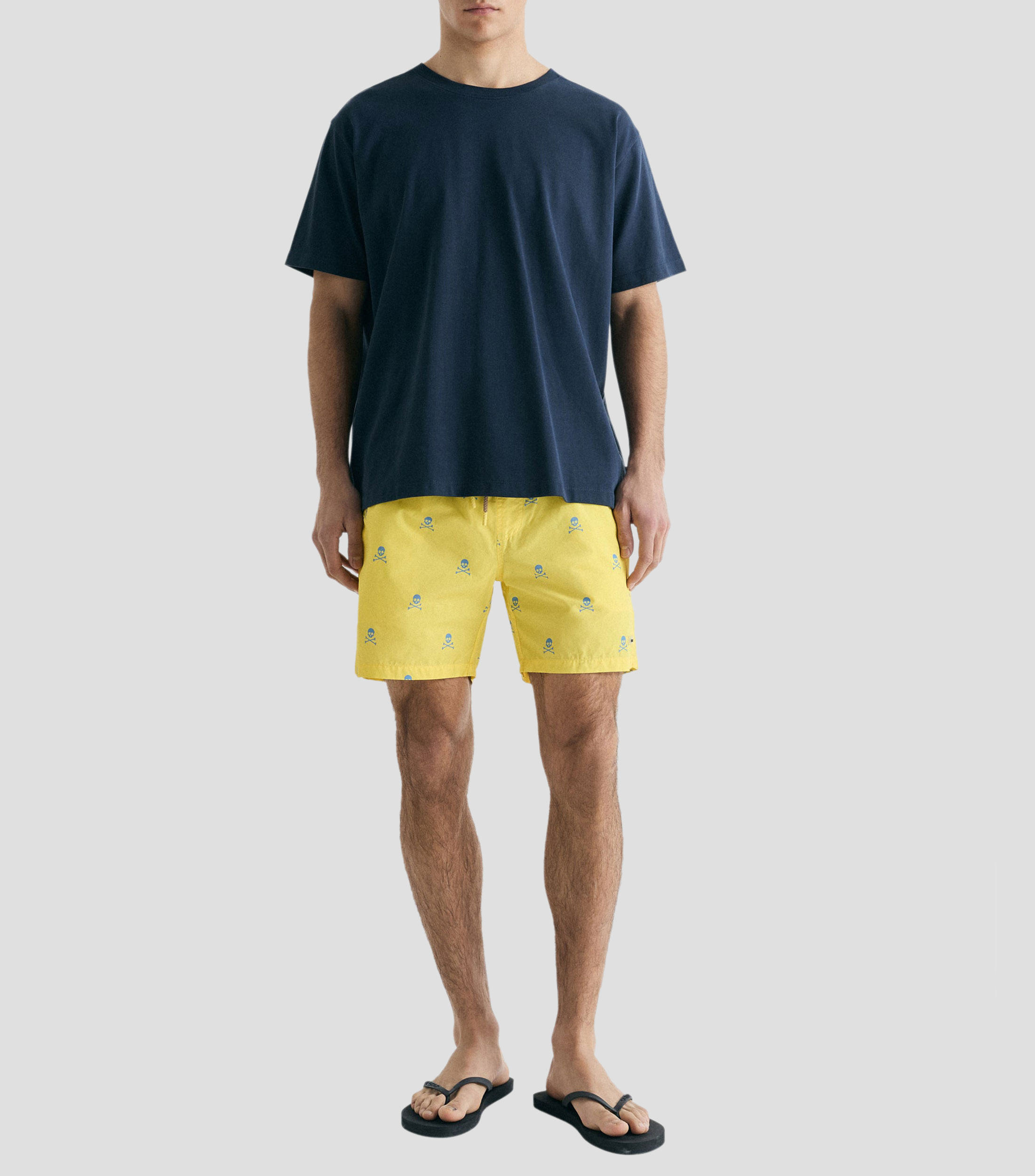 Traje de Baño corto con estampado Hombre