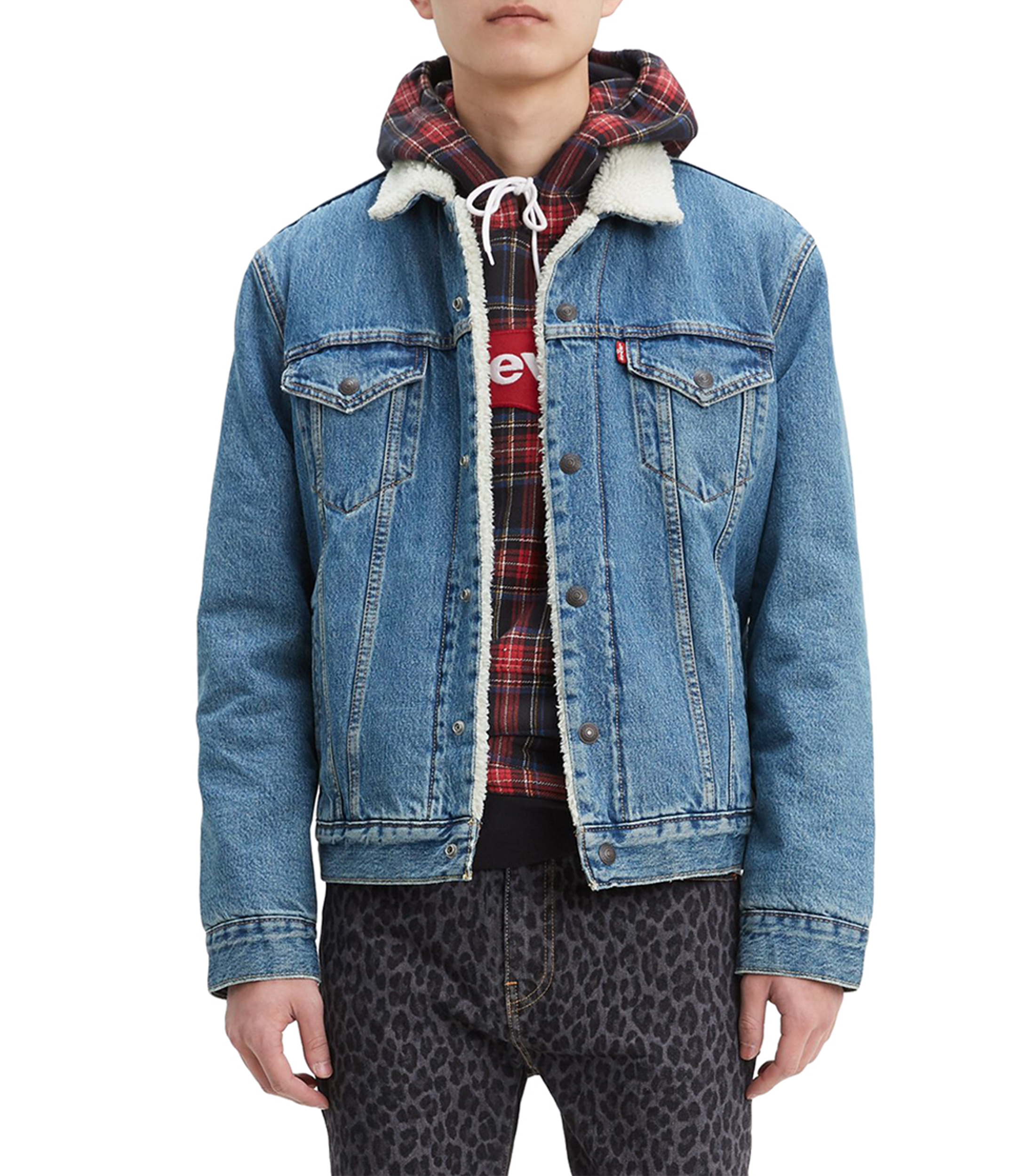 Chamarra levis sherpa clearance