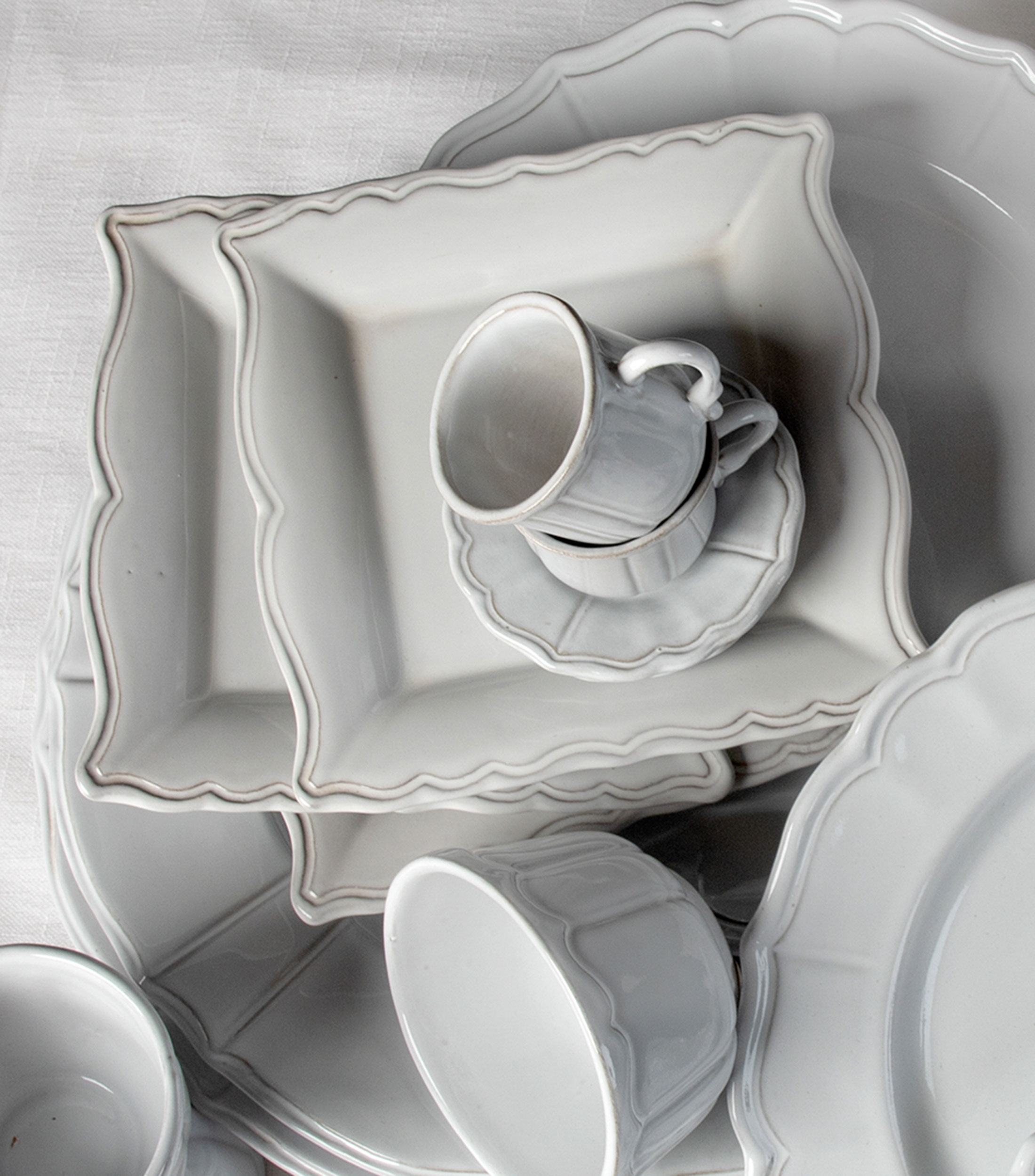Taza para Espresso Cantini blanca en cerámica blanca