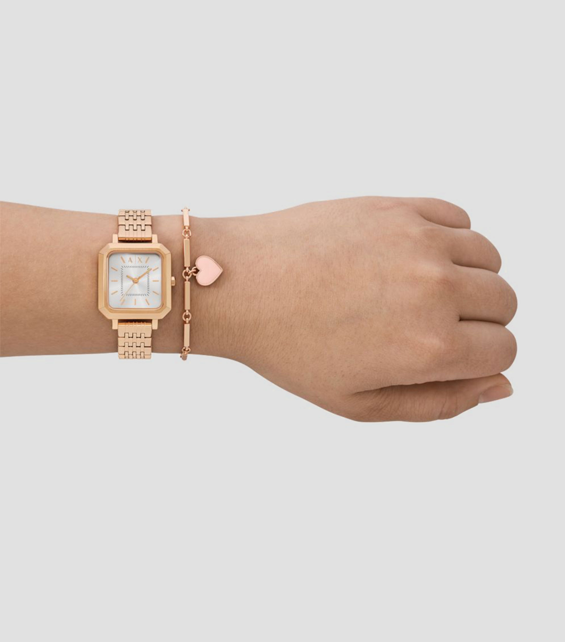 Set de Reloj y Brazalete para Mujer