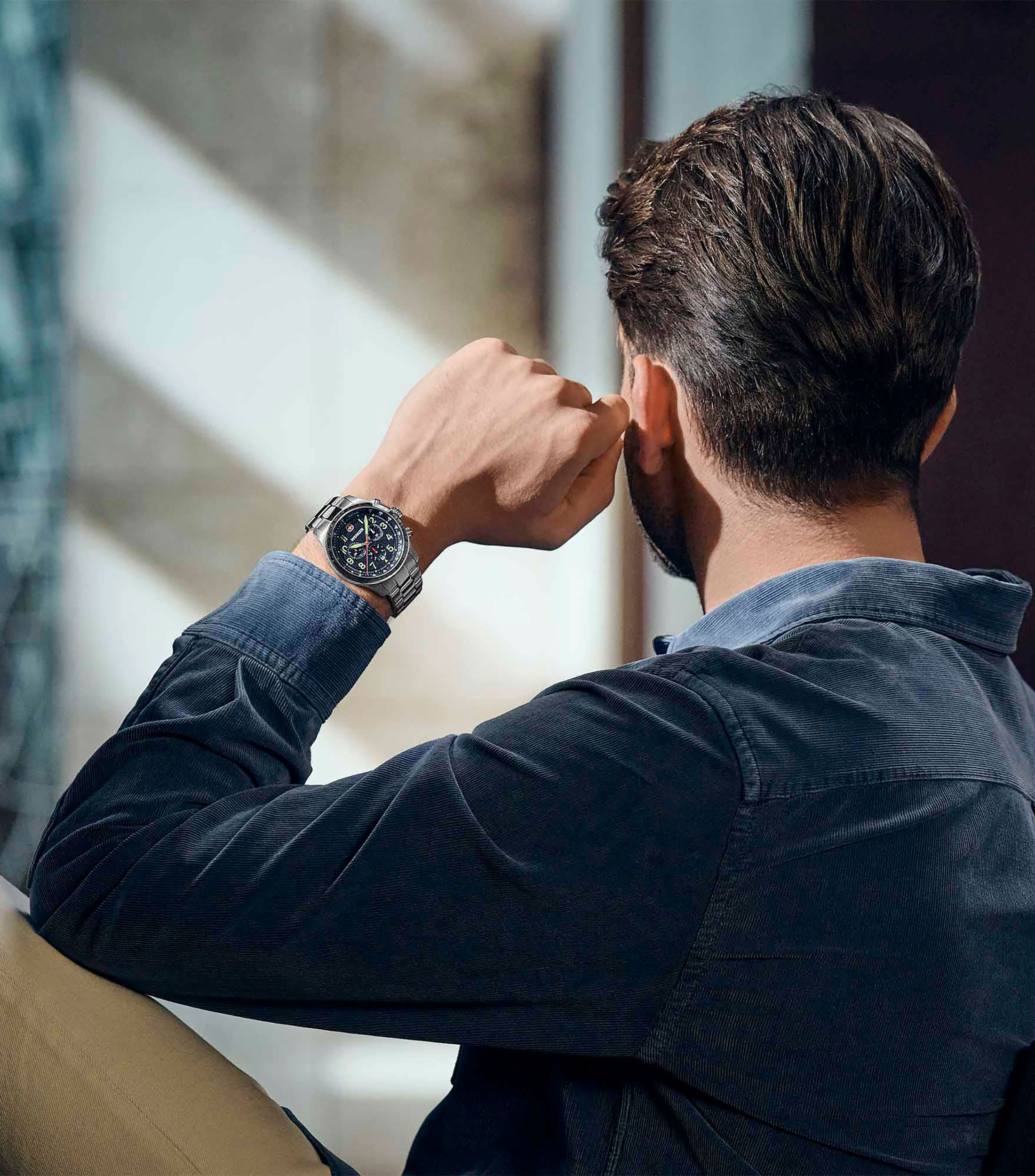Reloj para Hombre Terragraph Chrono Deportivo Plateado