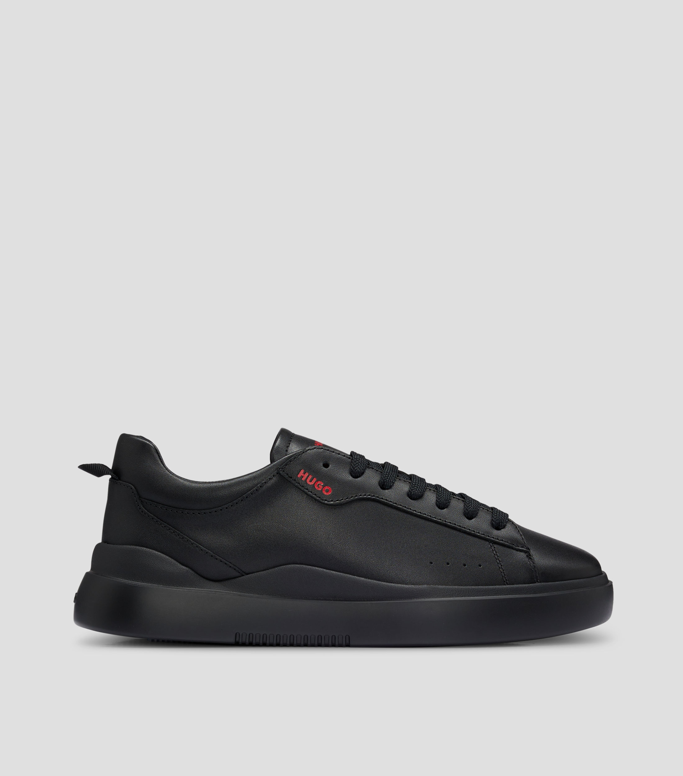 Tenis tipo cupsole en piel lisa Hombre