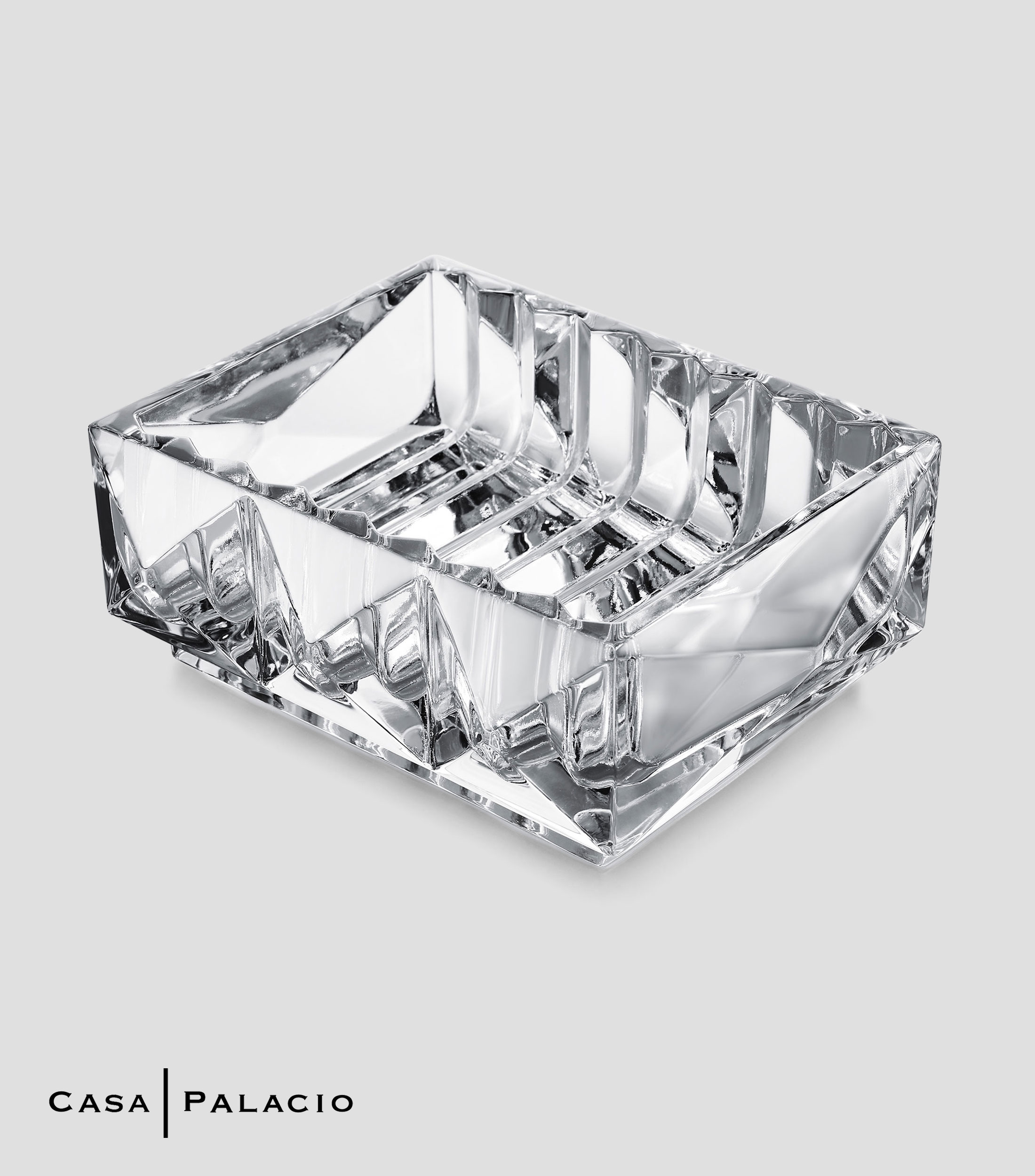 Plato Cuadrado para Accesorios Louxor Transparente