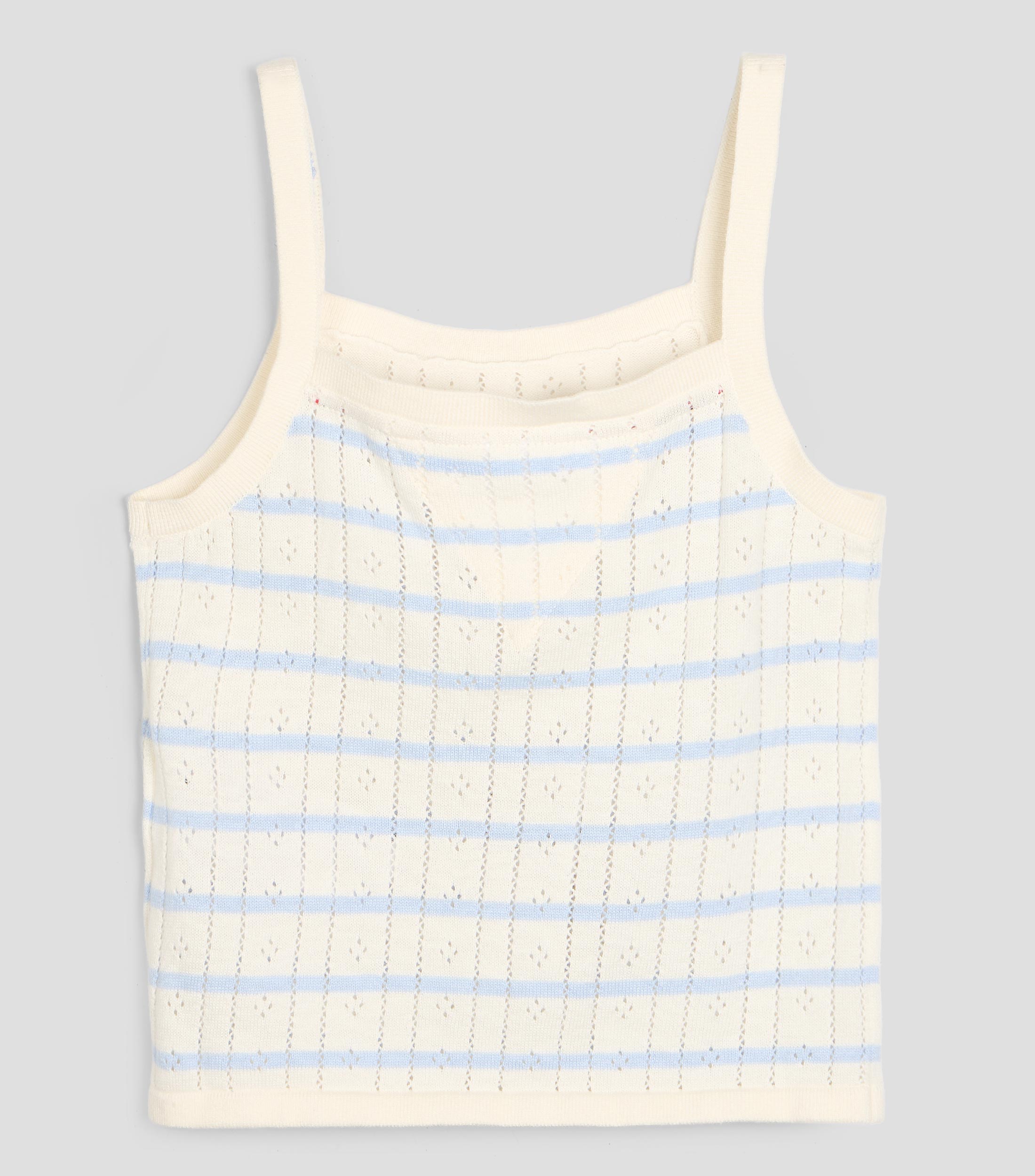 Blusa con rayas sin mangas Niña