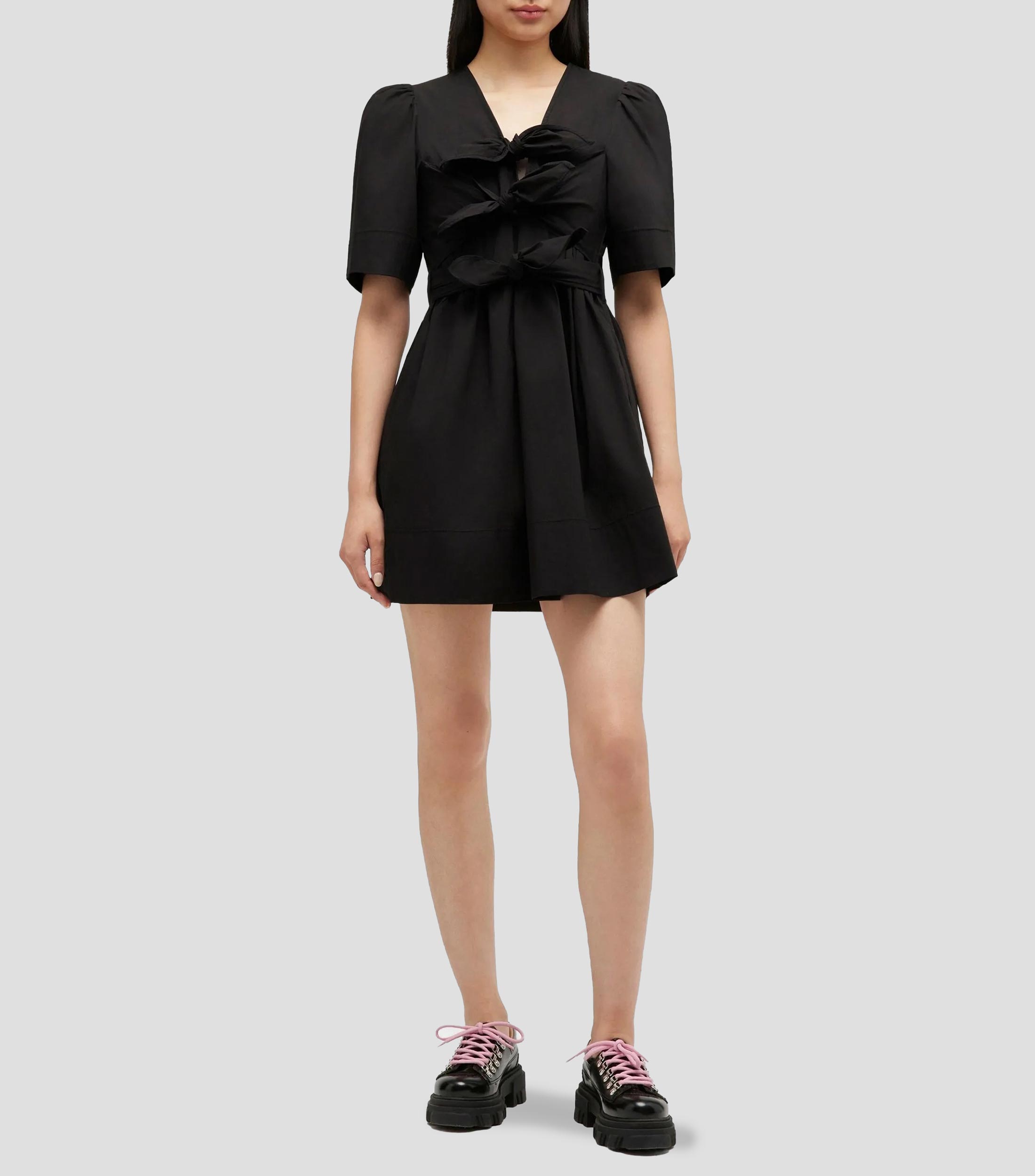 Vestido mini liso Mujer